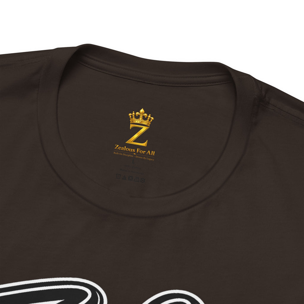 Zealous For All Graphic T-Shirt (Black Logo) Printify