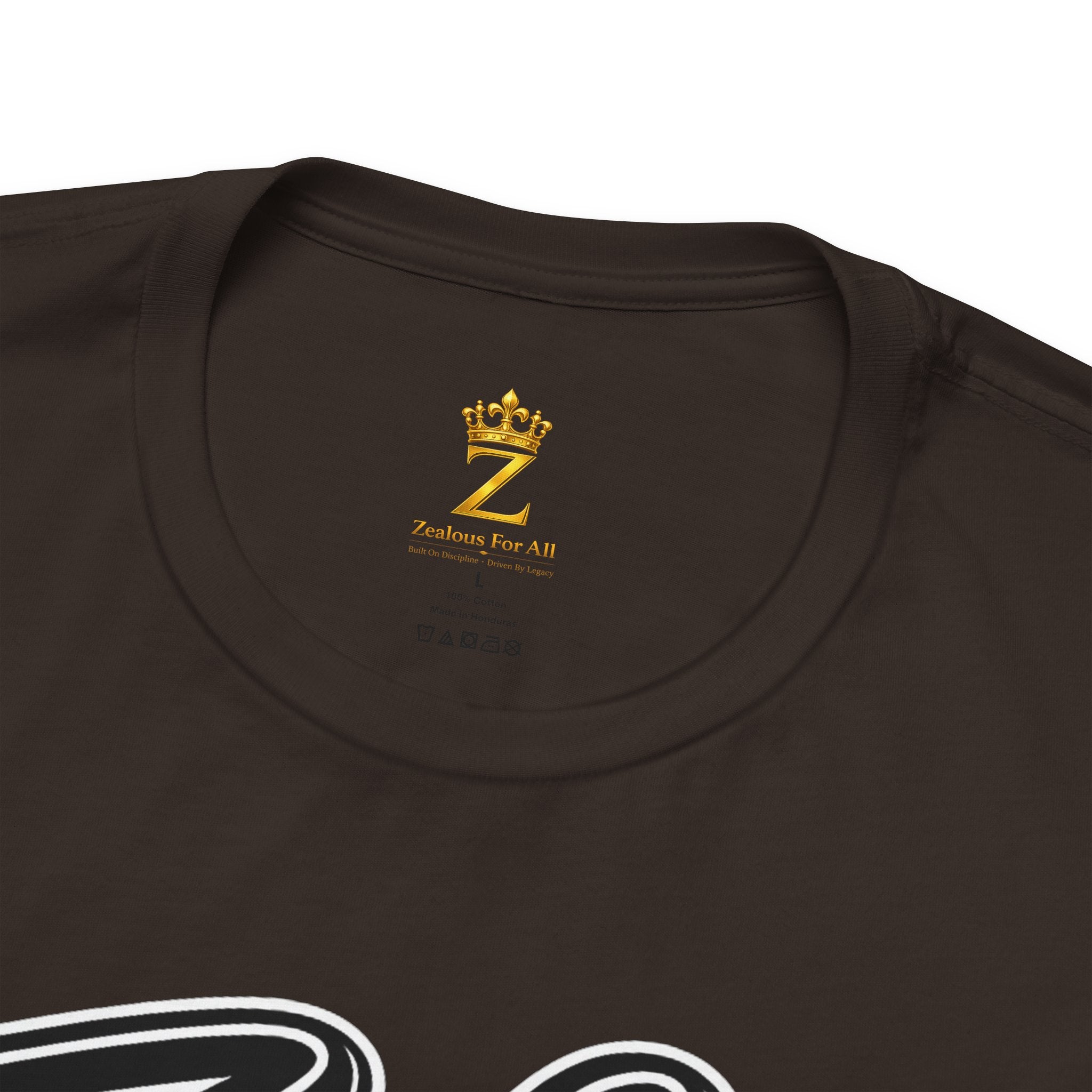Zealous For All Graphic T-Shirt (Black Logo) Printify