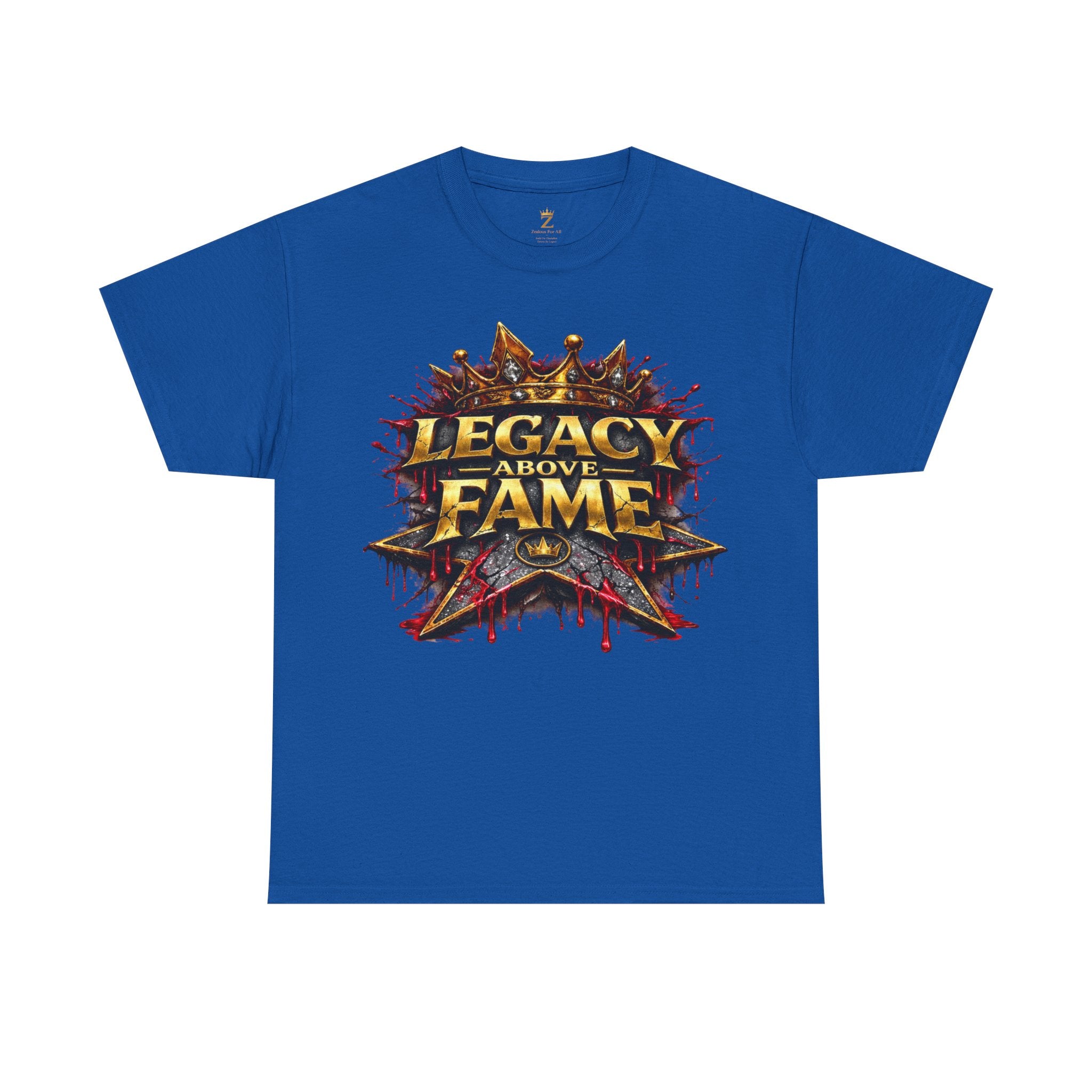 Adult Legacy Above Fame Graphic T-Shirt (Red Drip) - Zealous For All