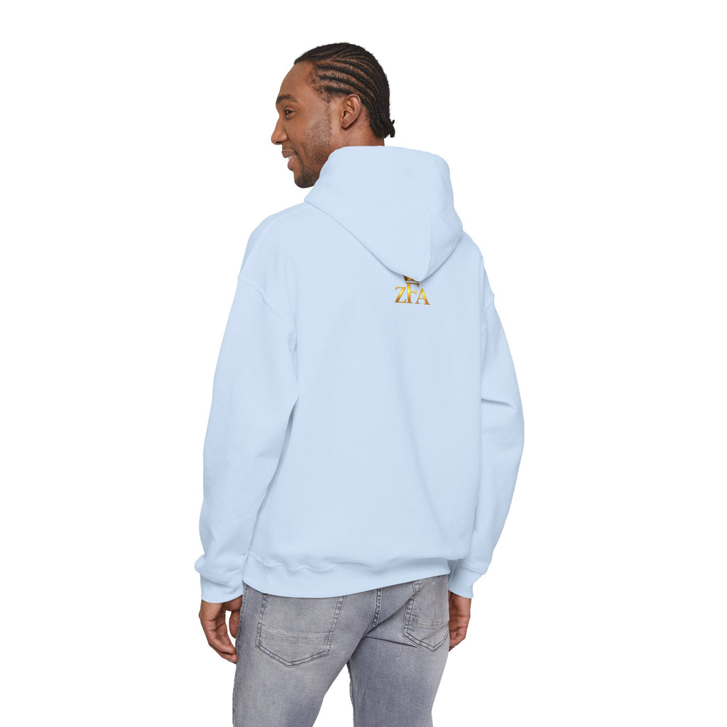 Zealous For All Hoodie — Gold Logo Printify