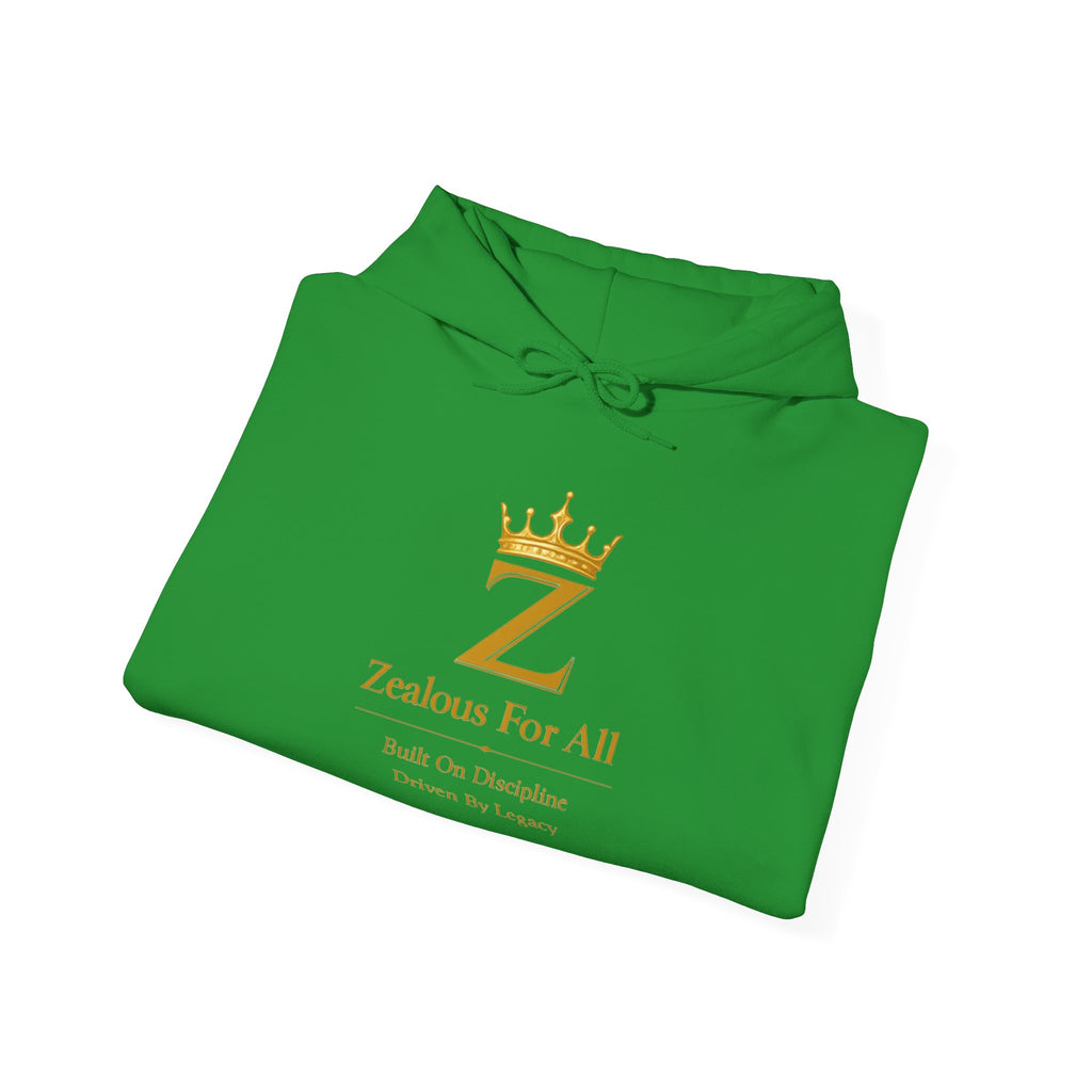 Zealous For All Hoodie — Gold Logo - Zealous For All