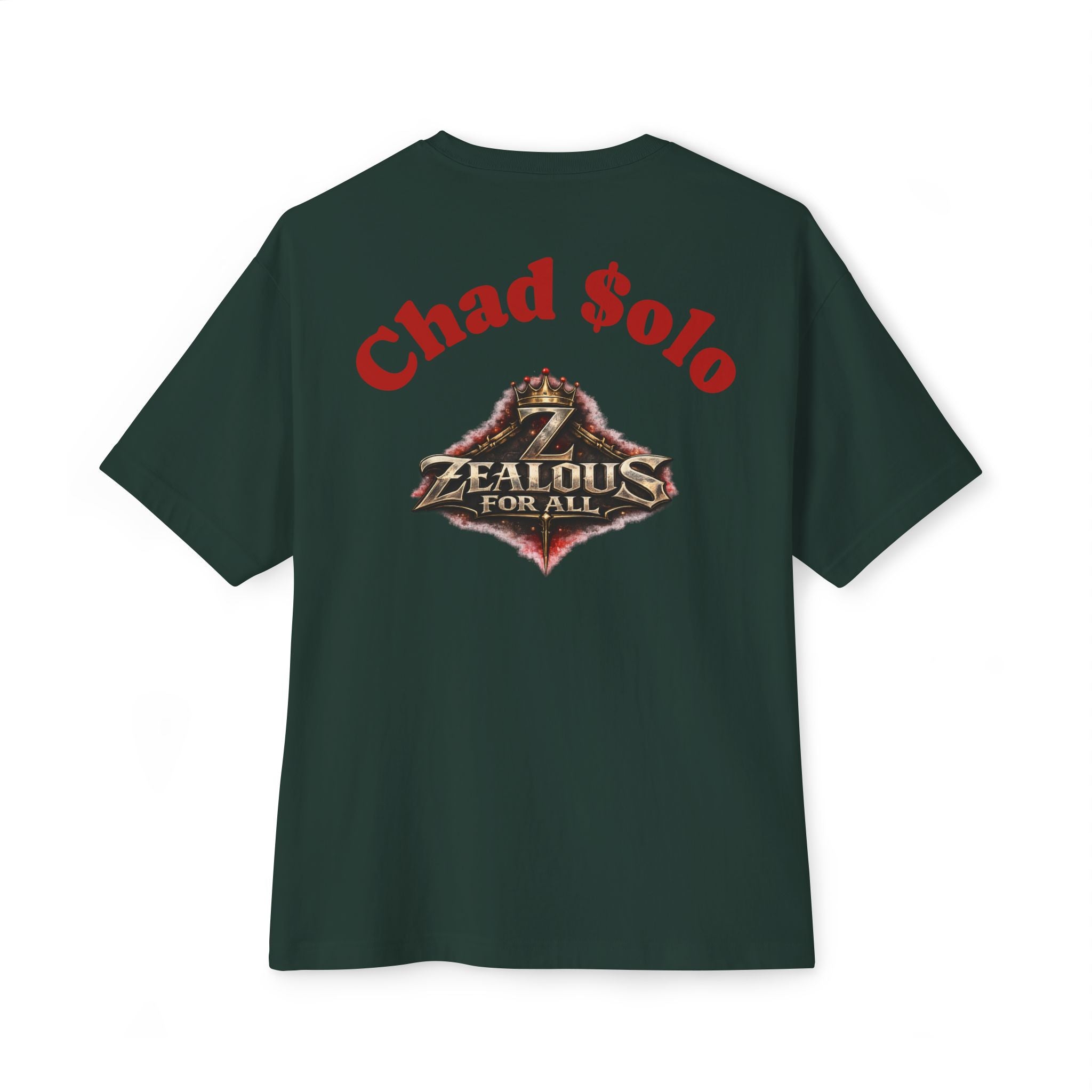 CEO CHAD EDITION *Oversized* Discipline Over Emotions Graphic Tee (Red Heart) Printify