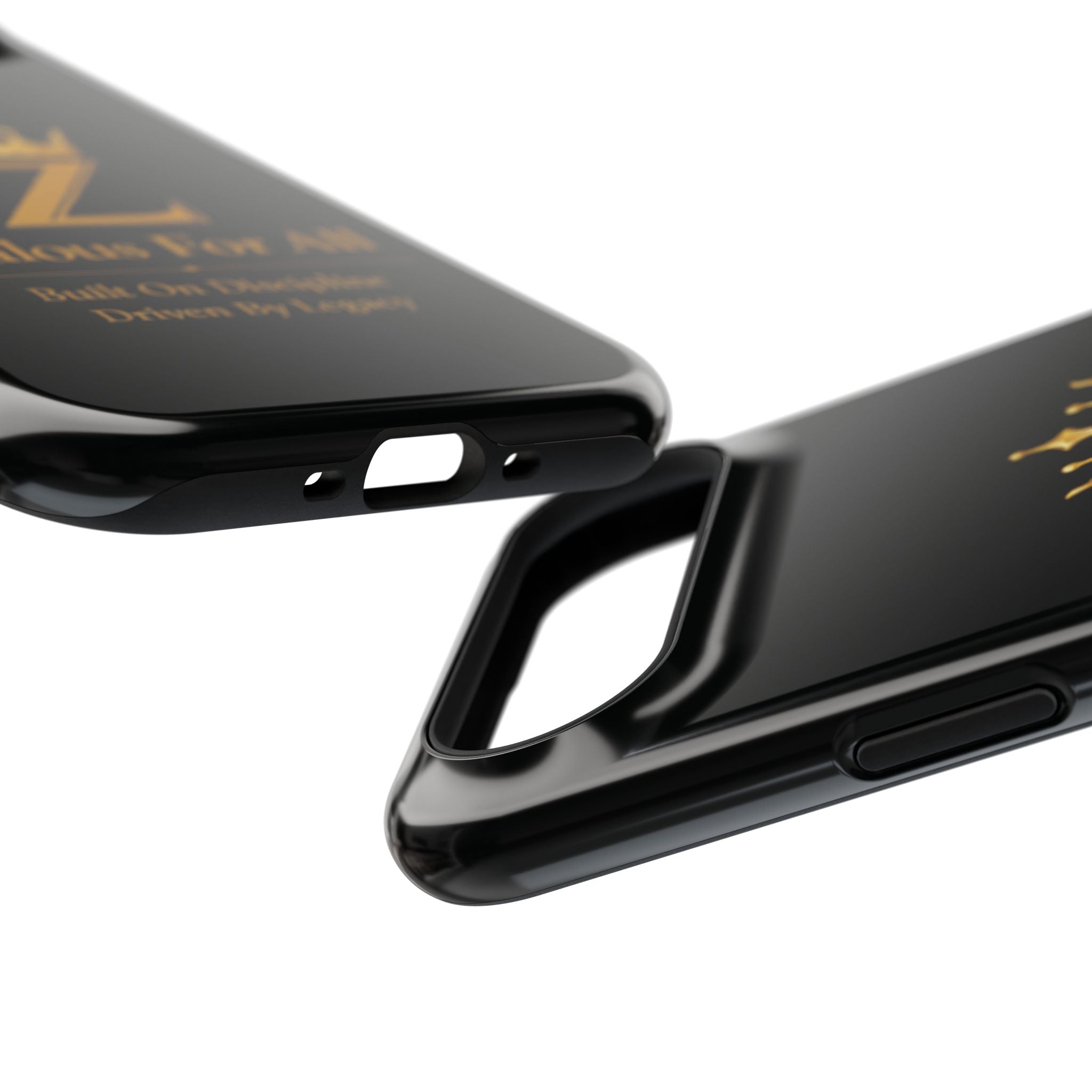 Phone Case — "Zealous For All" Gold Crown Impact-Resistant Case Printify