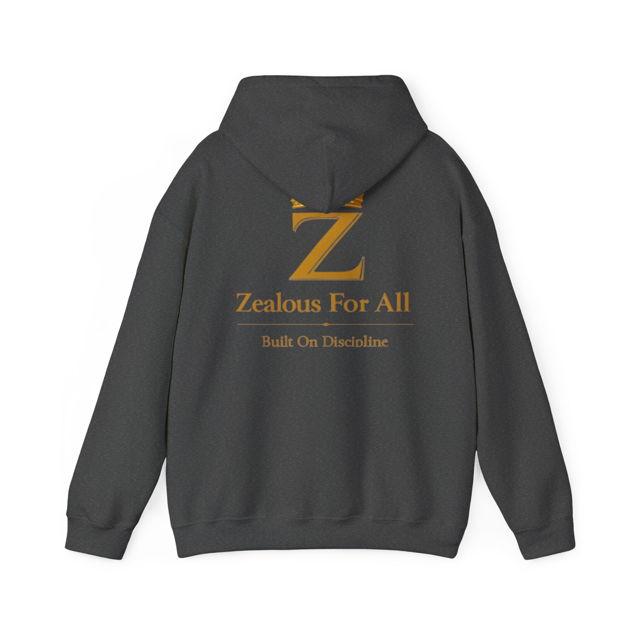 Zealous For All Hoodie — Gold Front Logo Sweatshirt - Zealous For All