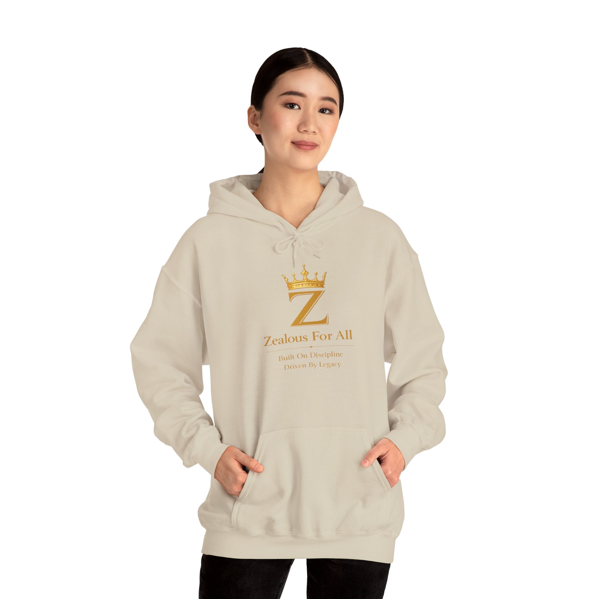Zealous For All Hoodie — Gold Logo - Zealous For All