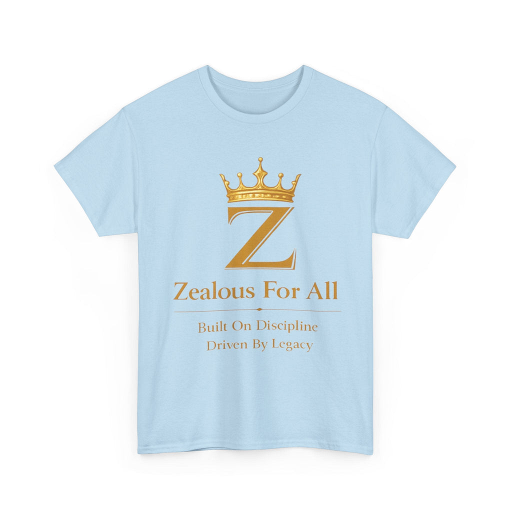 Unisex Zealous For All T-Shirt (Gold Logo) Printify