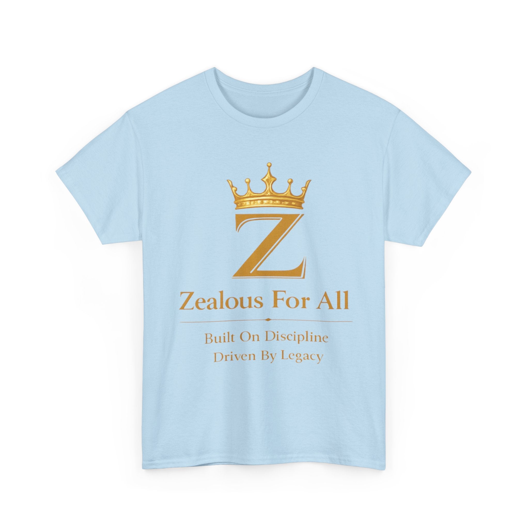 Unisex Zealous For All T-Shirt (Gold Logo) Printify