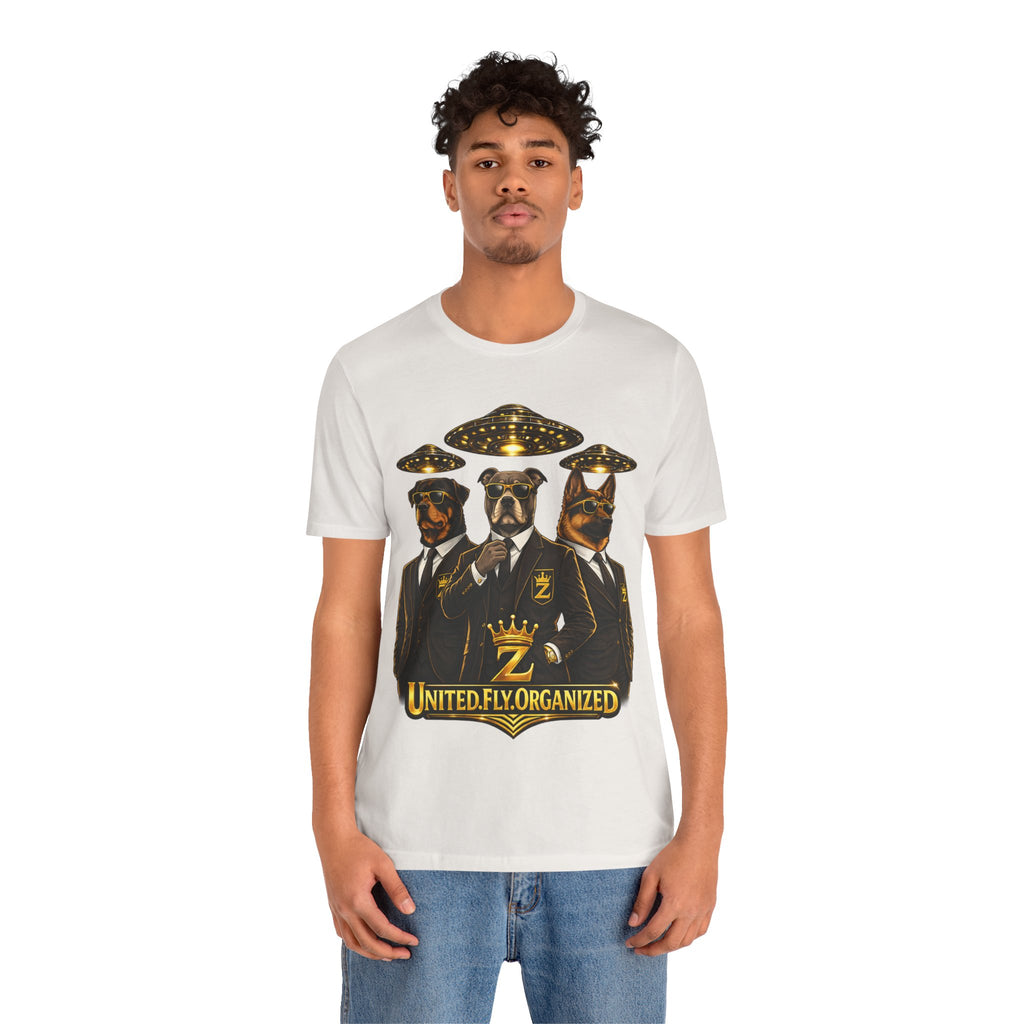 COMING SOON... United. Fly. Organized. Graphic Tee (Gold) Printify