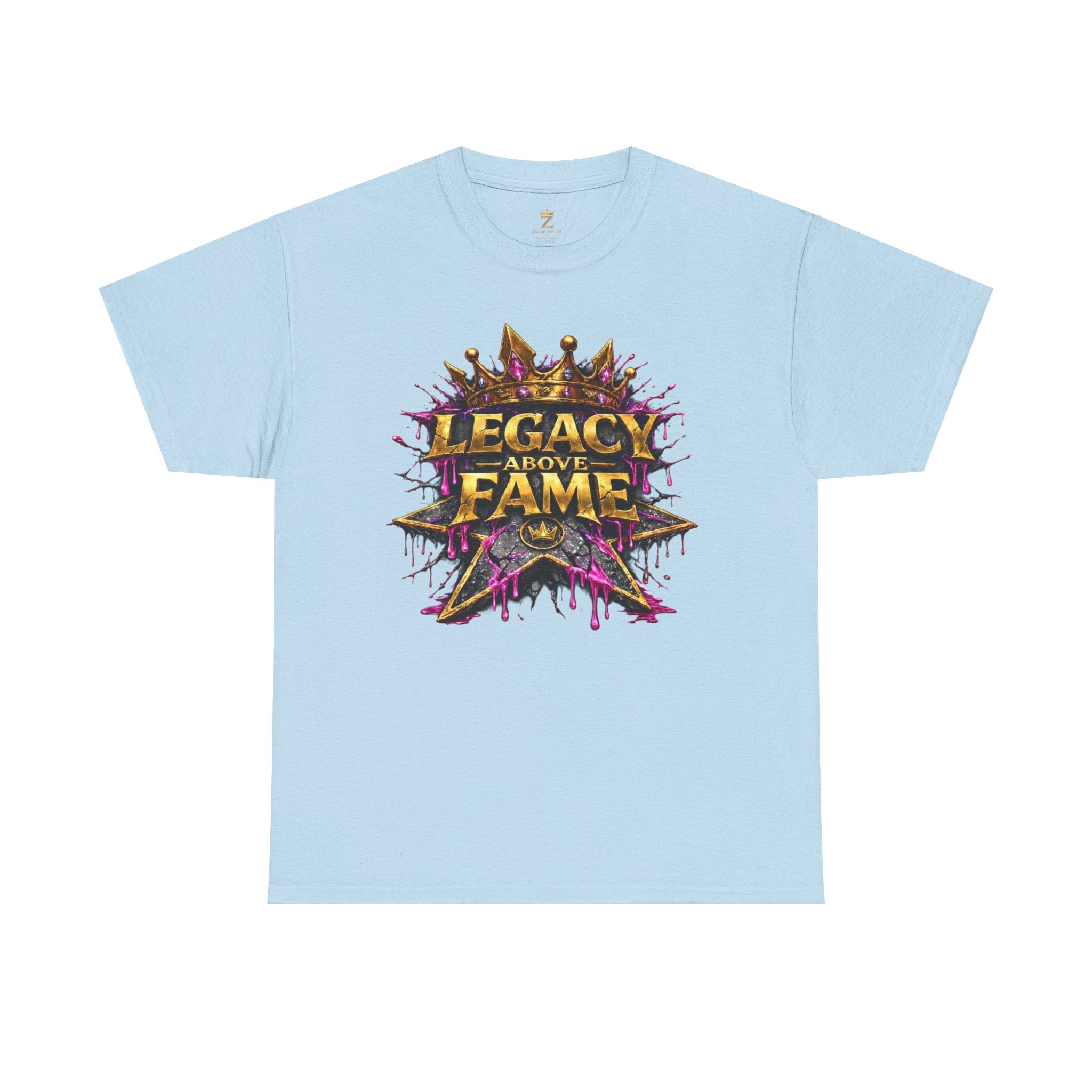 Adult Legacy Above Fame Graphic T-Shirt (Hot Pink Heart)