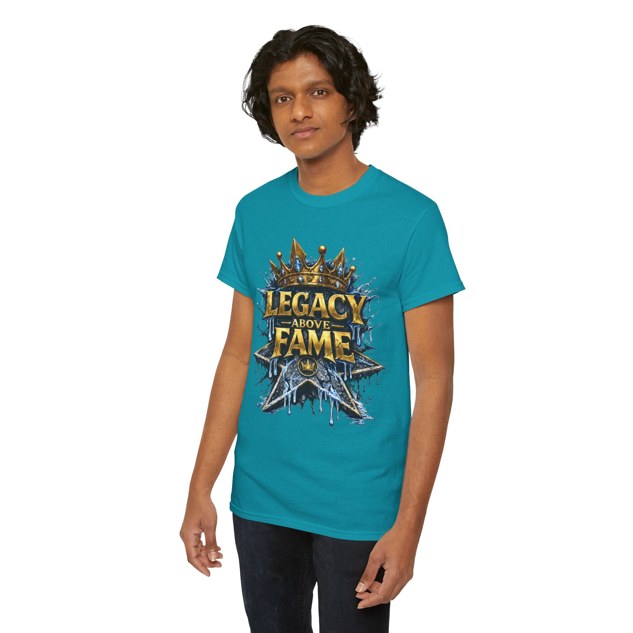 Adult Legacy Above Fame Graphic T-Shirt (Icy Blue Drip) - Zealous For All