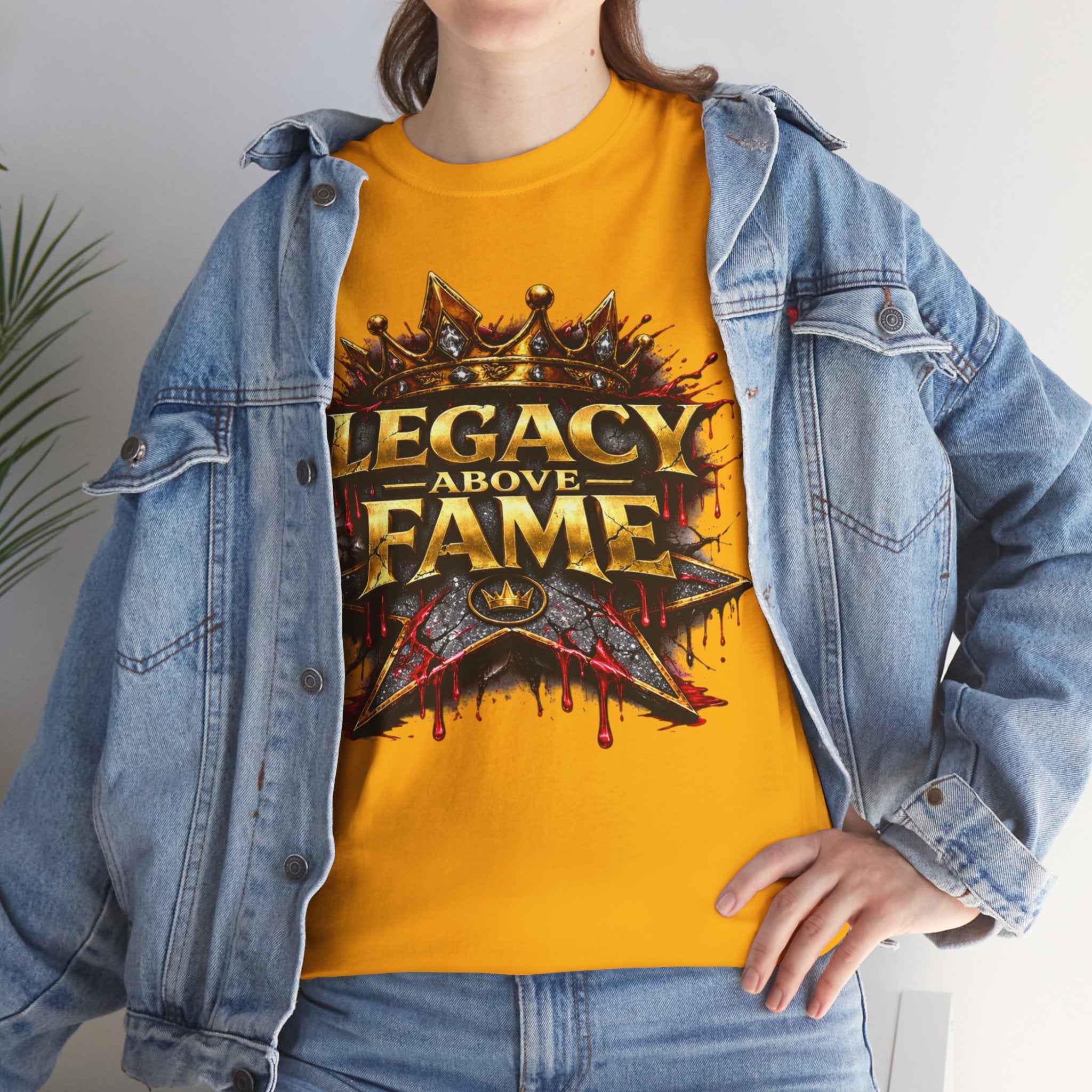 Adult Legacy Above Fame Graphic T-Shirt (Red Drip) - Zealous For All
