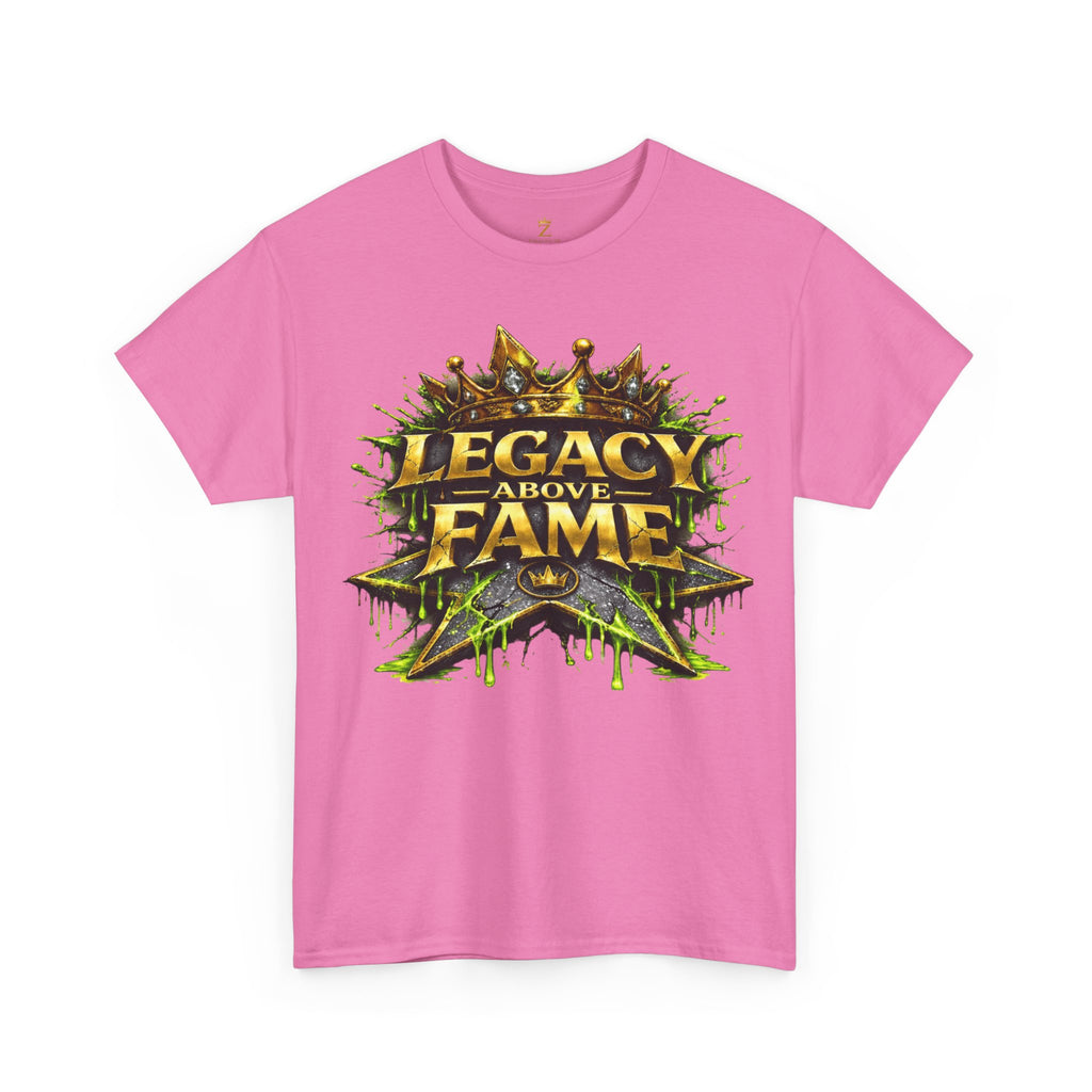 Adult Legacy Above Fame Graphic T-Shirt (Lime Green Drip) - Zealous For All