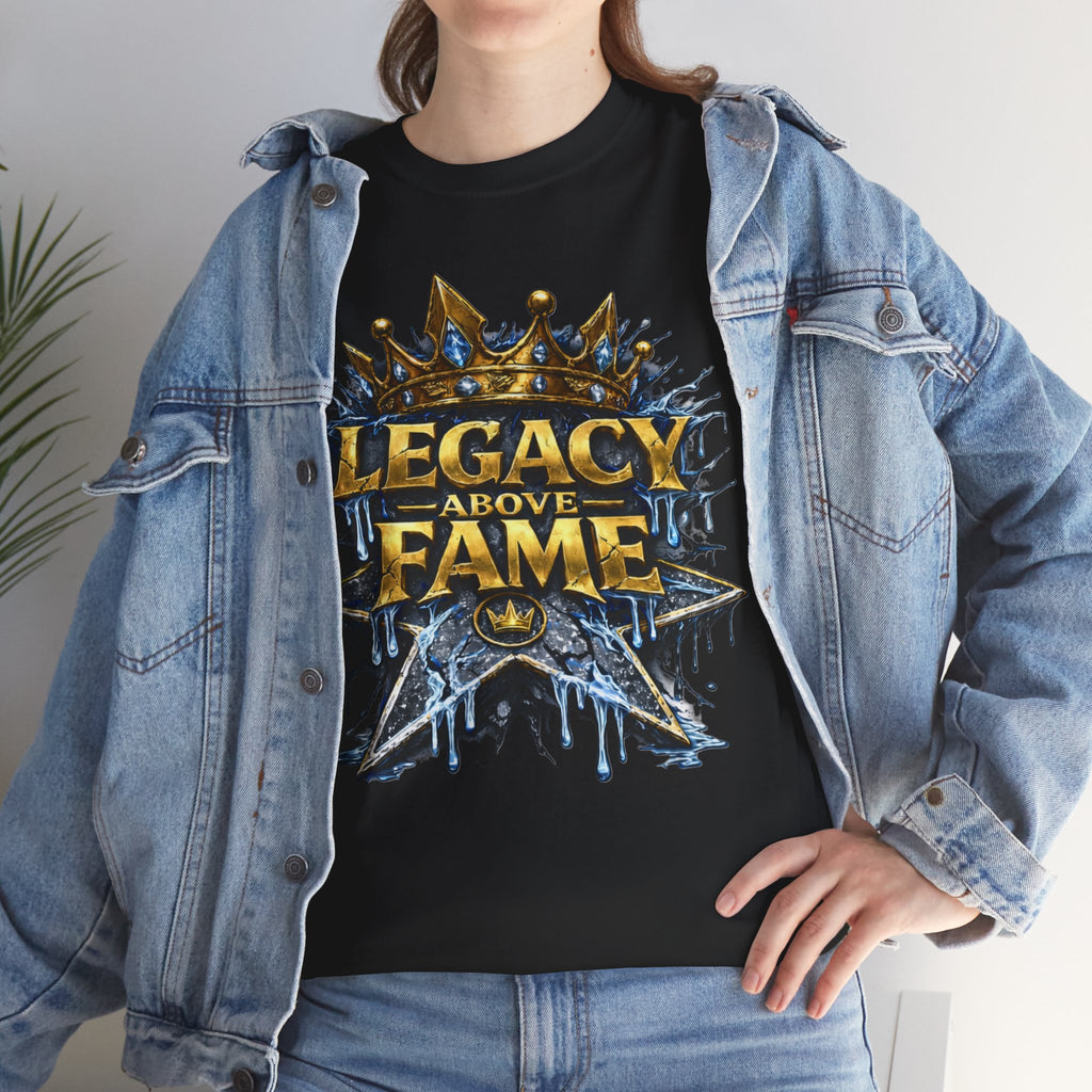 Adult Legacy Above Fame Graphic T-Shirt (Icy Blue Drip) - Zealous For All