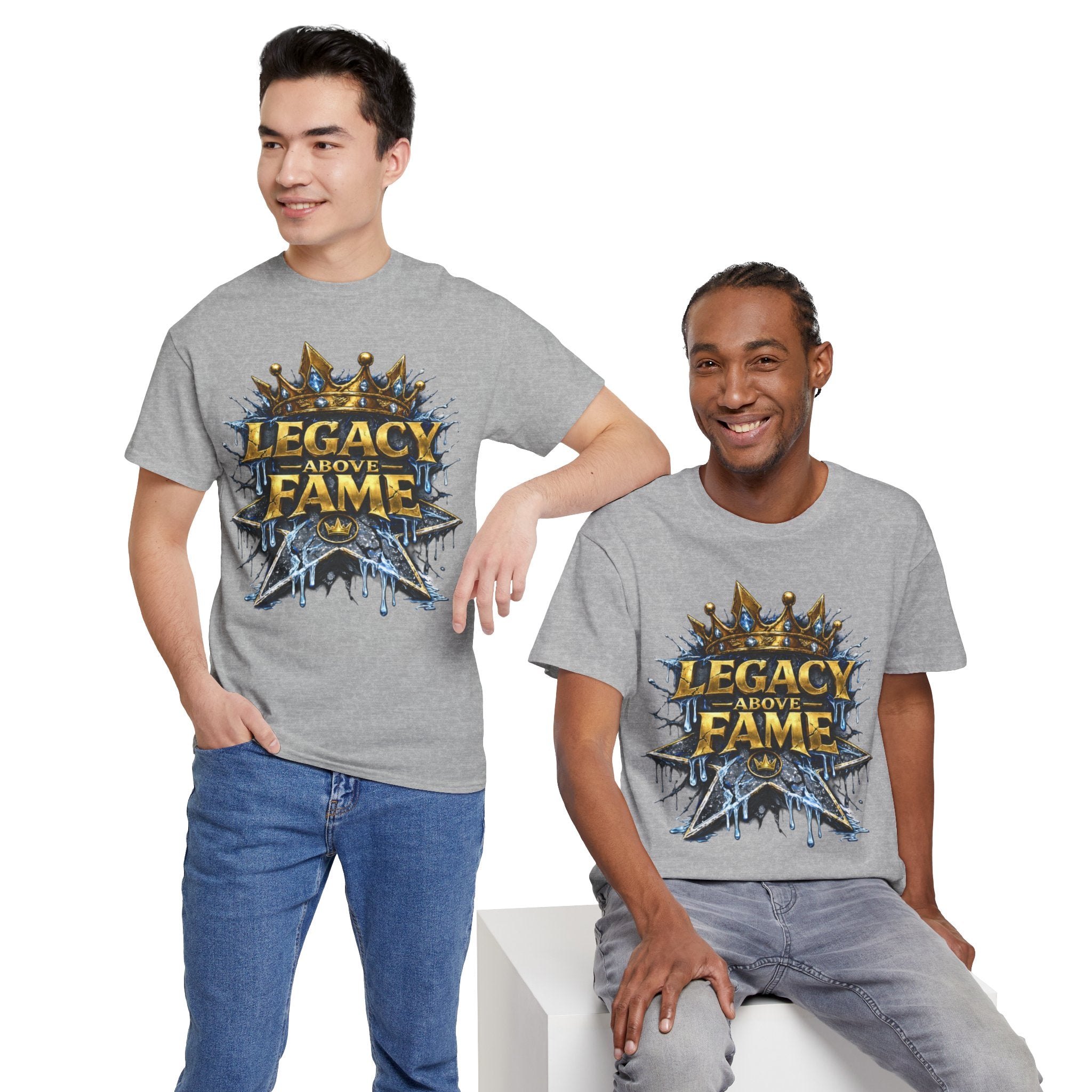 Adult Legacy Above Fame Graphic T-Shirt (Icy Blue Drip) - Zealous For All