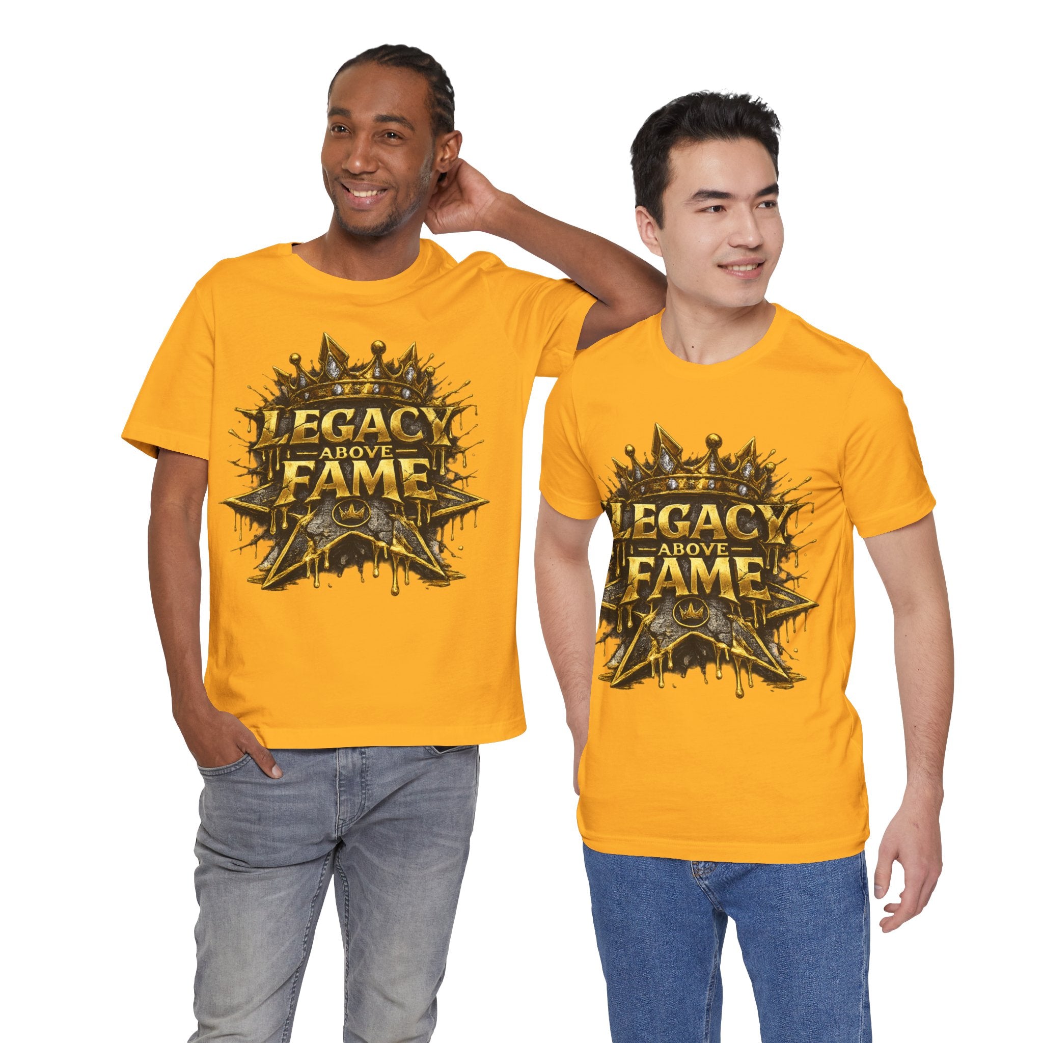 COMING SOON... Legacy Above Fame Graphic Tee (Gold Crown) Printify