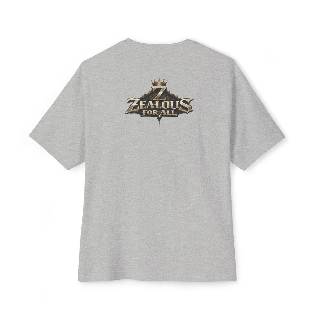 Adult *Oversized* Discipline Over Emotions Graphic Tee (Black Heart) - Zealous For All