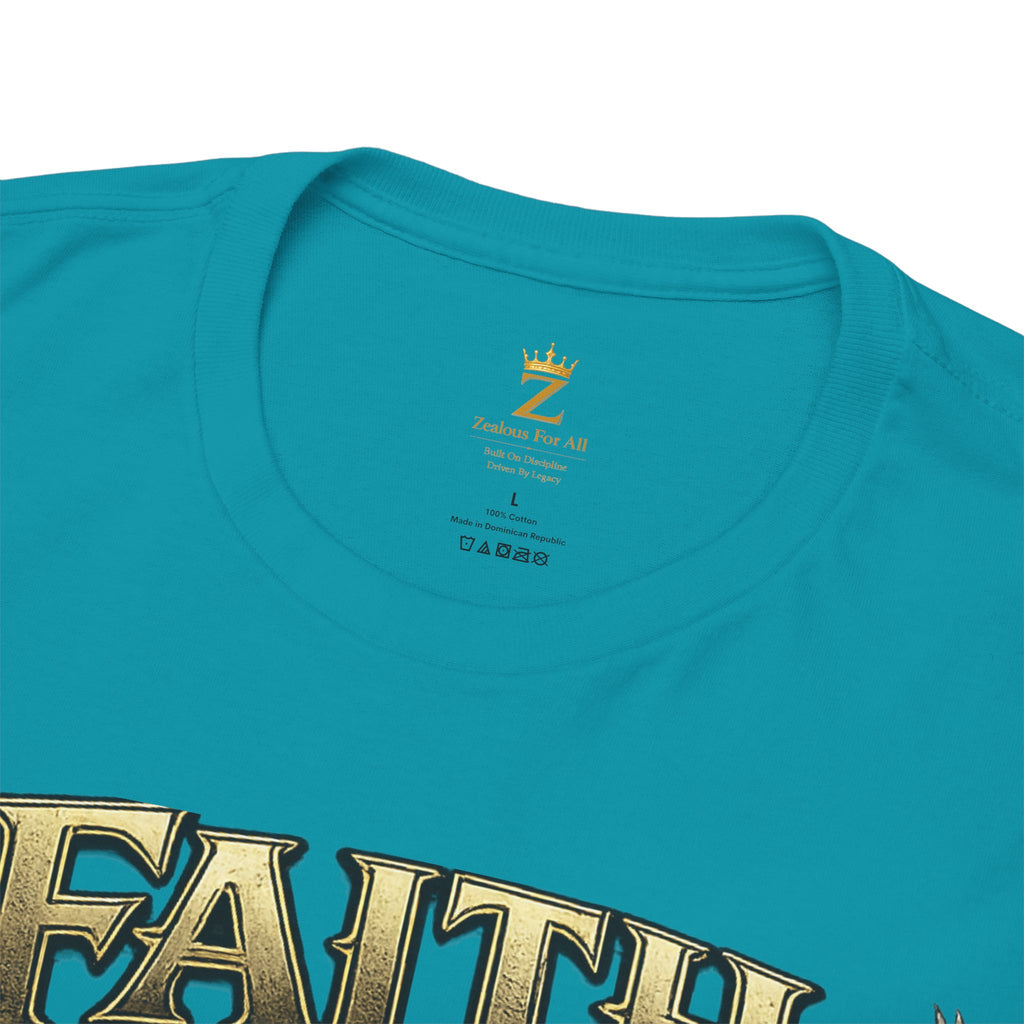 Adult Faith Prevails Anchor T-Shirt (Gold Anchor) Printify