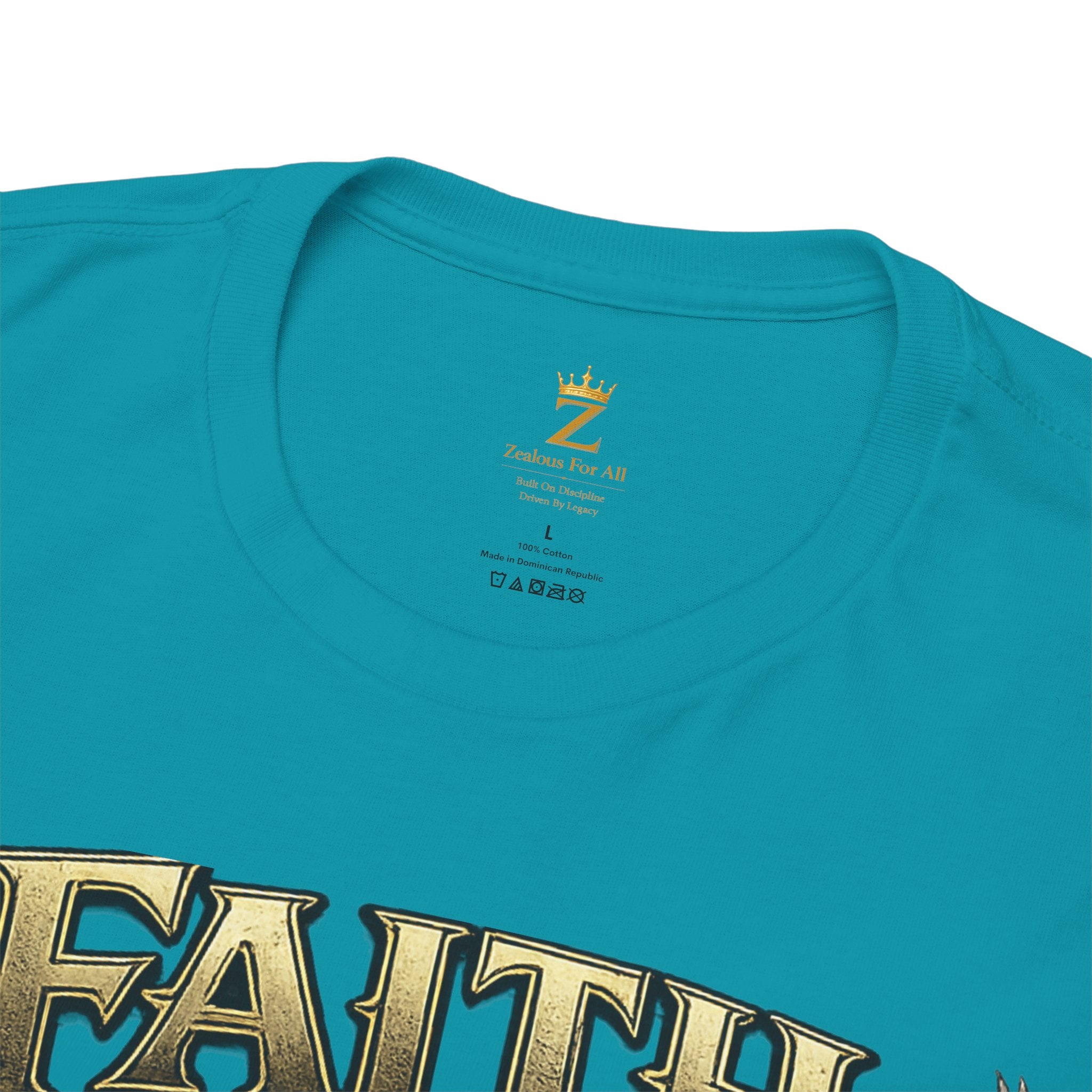 Adult Faith Prevails Anchor T-Shirt (Gold Anchor) Printify