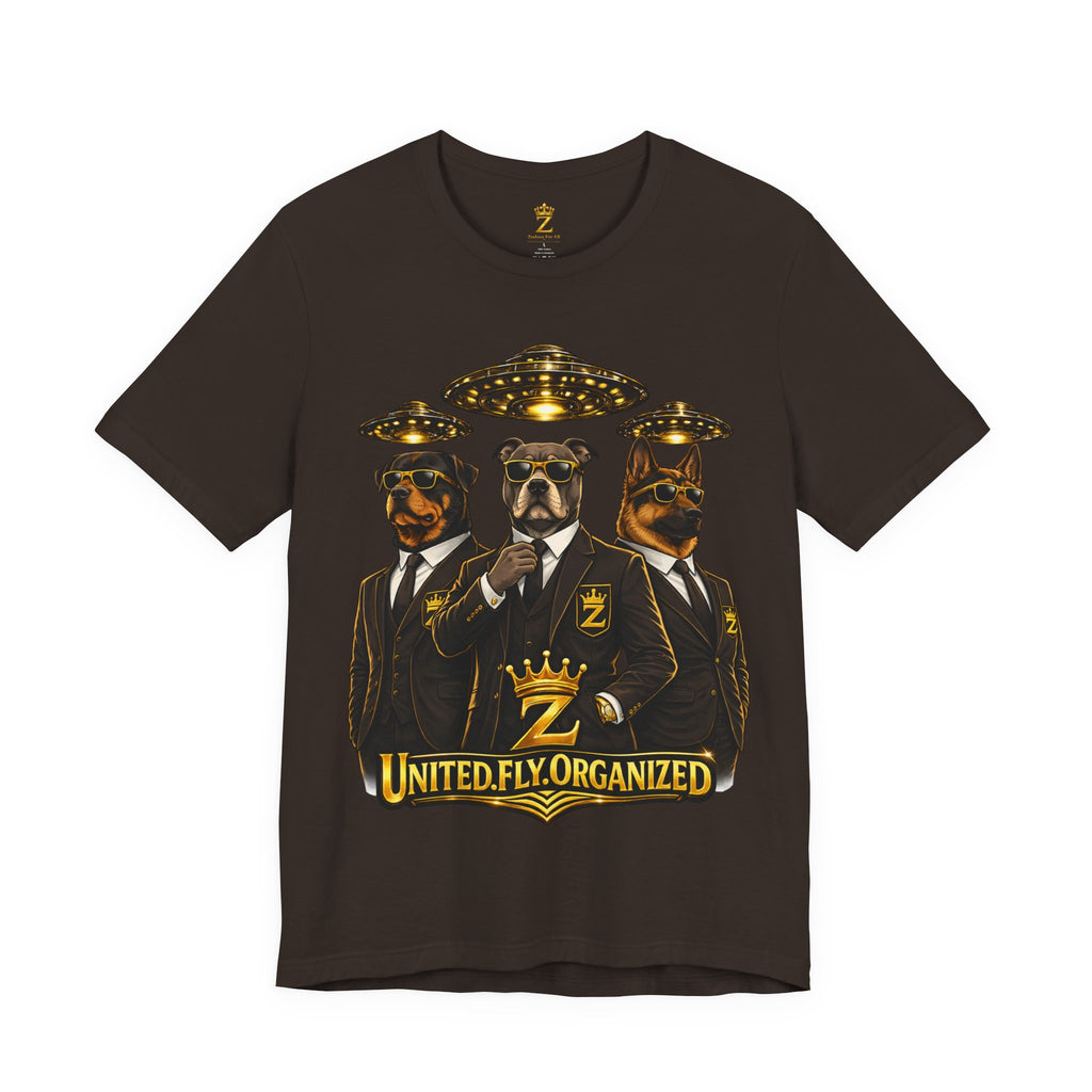 COMING SOON... United. Fly. Organized. Graphic Tee (Gold) Printify