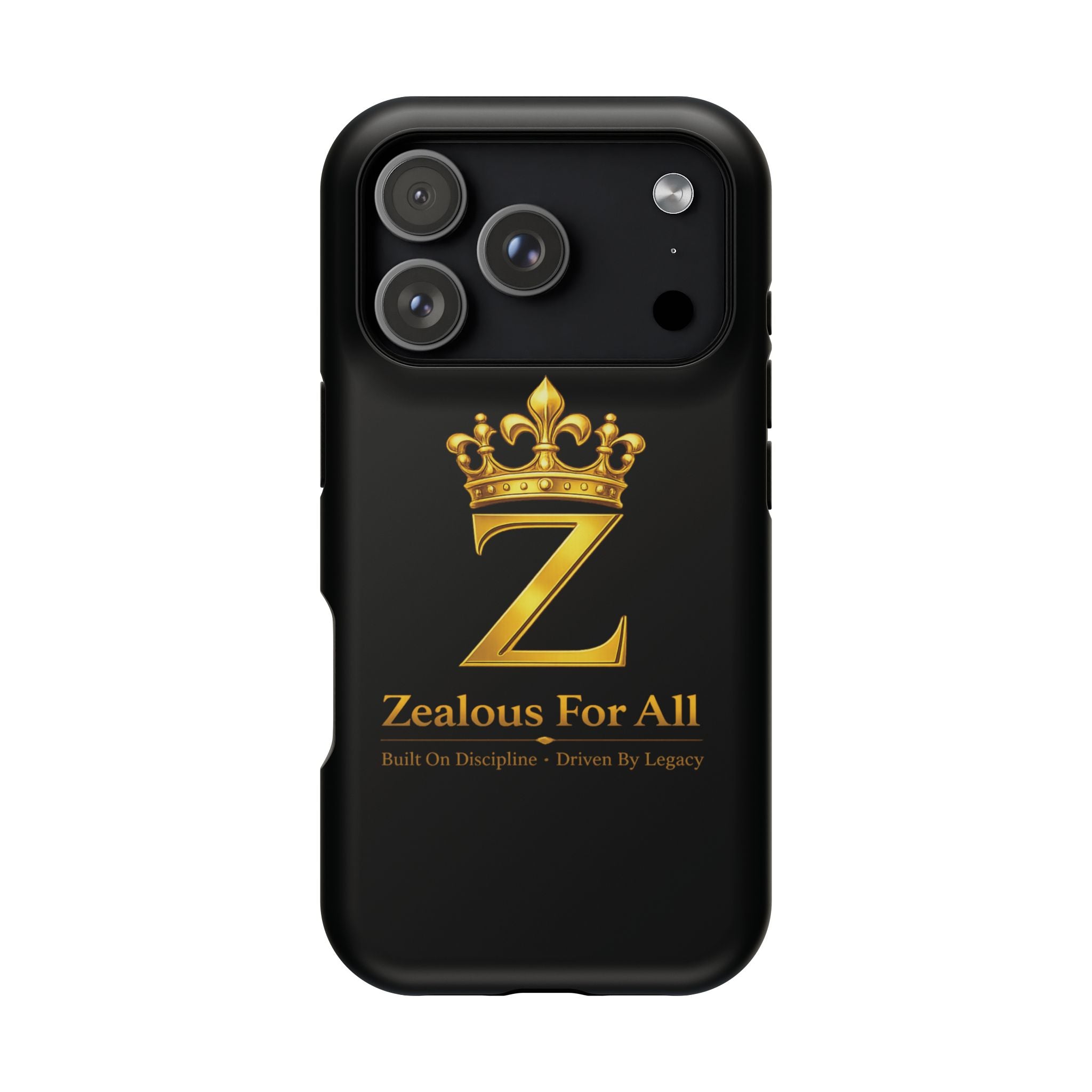 ZFA Phone Case  — "Zealous For All" Gold Crown Impact-Resistant Case Printify