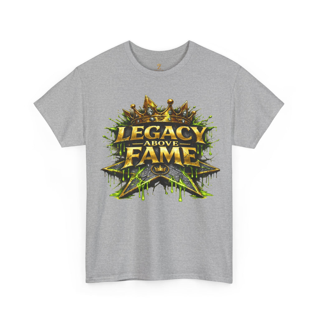 Adult Legacy Above Fame Graphic T-Shirt (Lime Green Drip) - Zealous For All