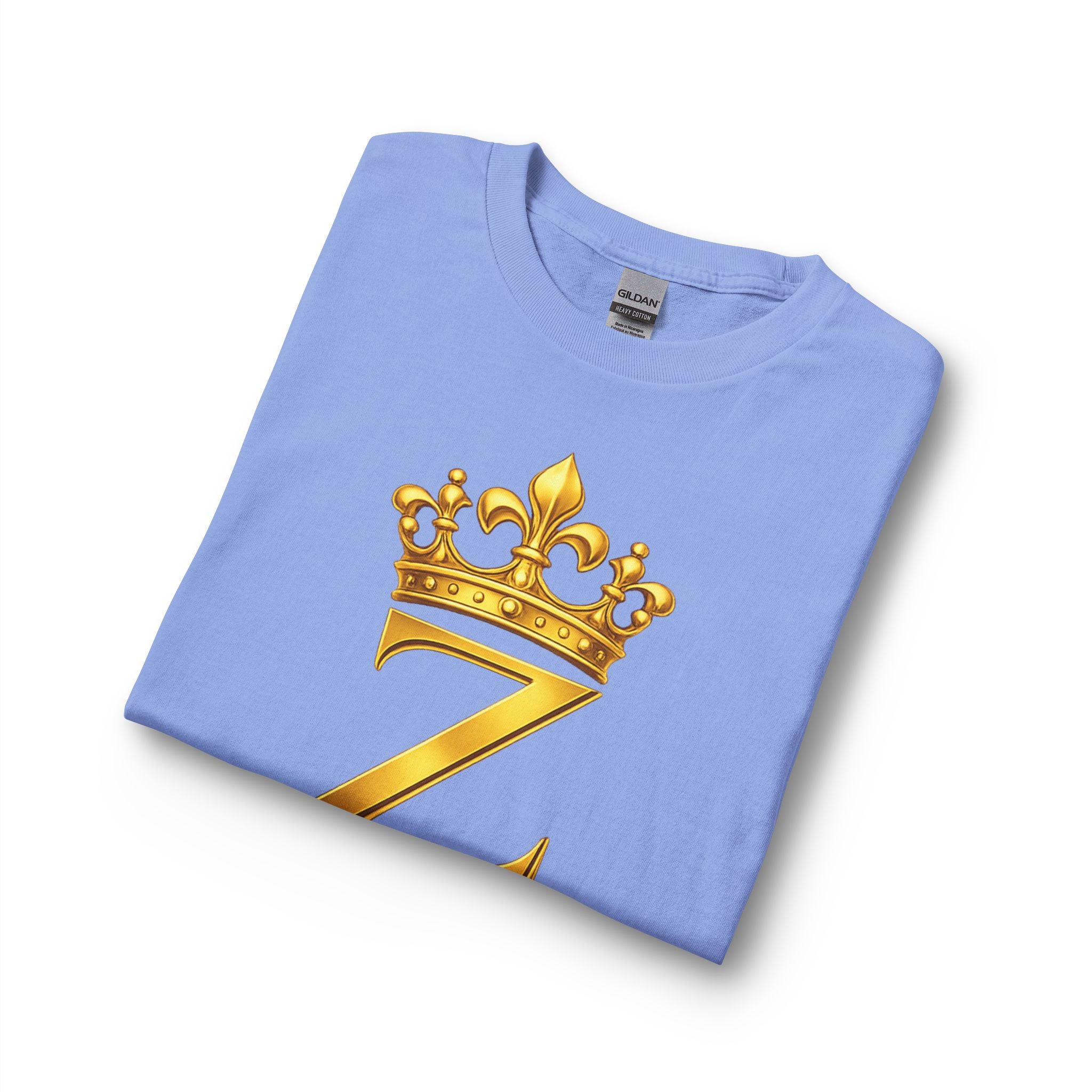 Long Sleeve Shirt — "Zealous For All" Gold Crown Logo, Printify