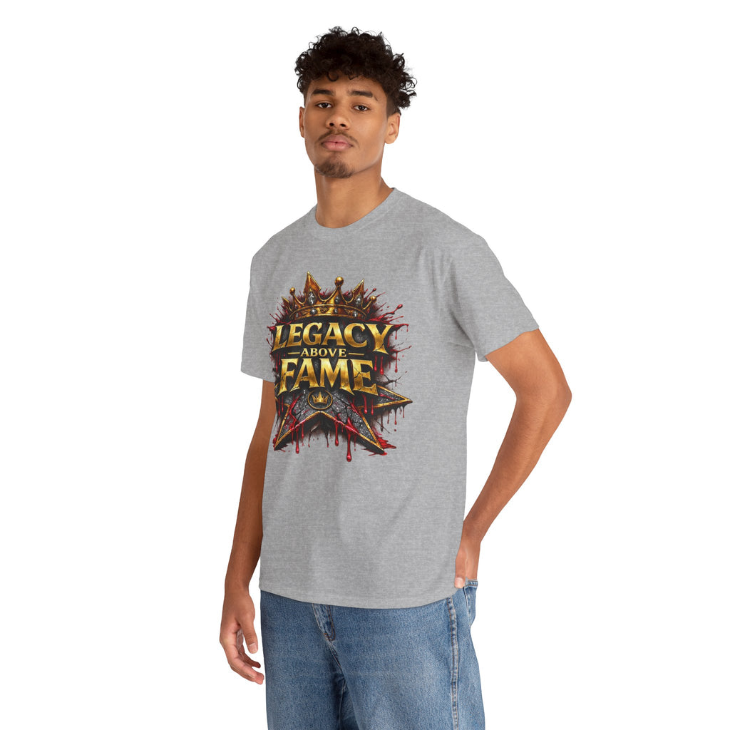 Adult Legacy Above Fame Graphic T-Shirt (Red Drip) - Zealous For All