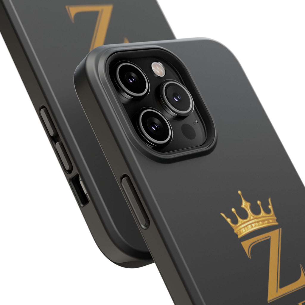 Phone Case — "Zealous For All" Gold Crown Impact-Resistant Case Printify