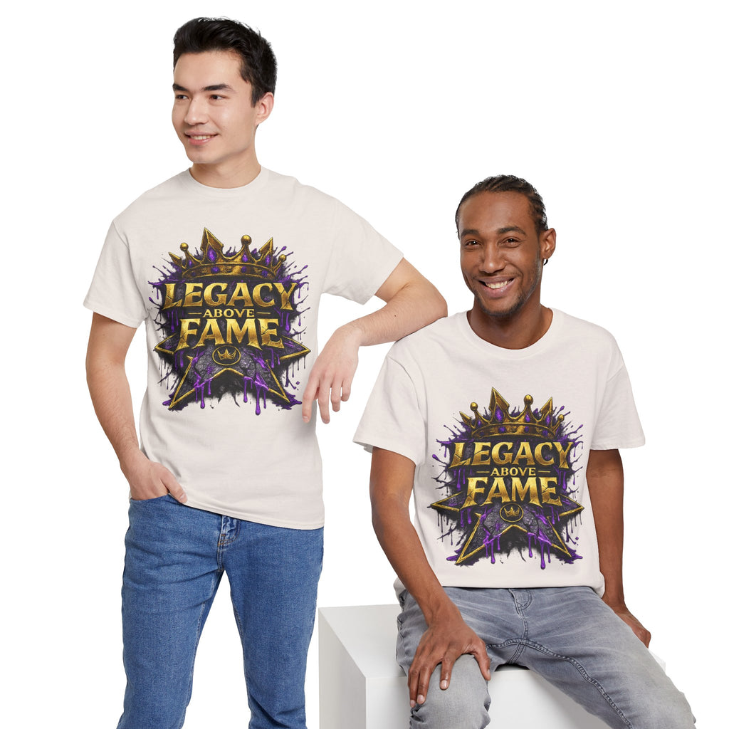 Adult Legacy Above Fame Graphic T-Shirt (Purple Drip) - Zealous For All
