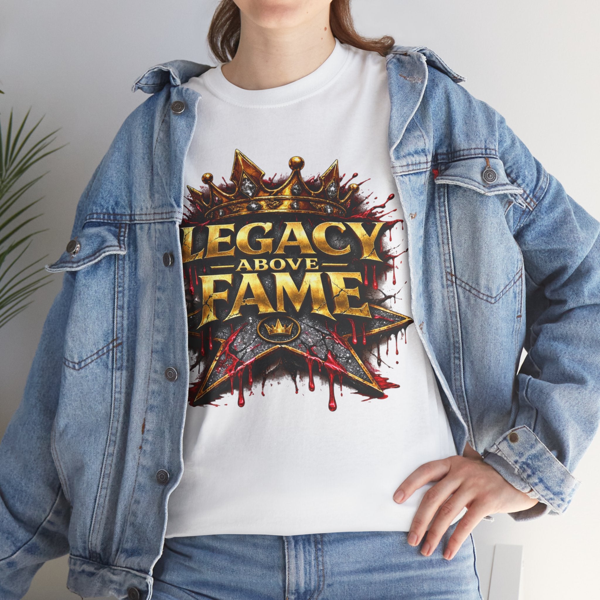Adult Legacy Above Fame Graphic T-Shirt (Red Drip) - Zealous For All