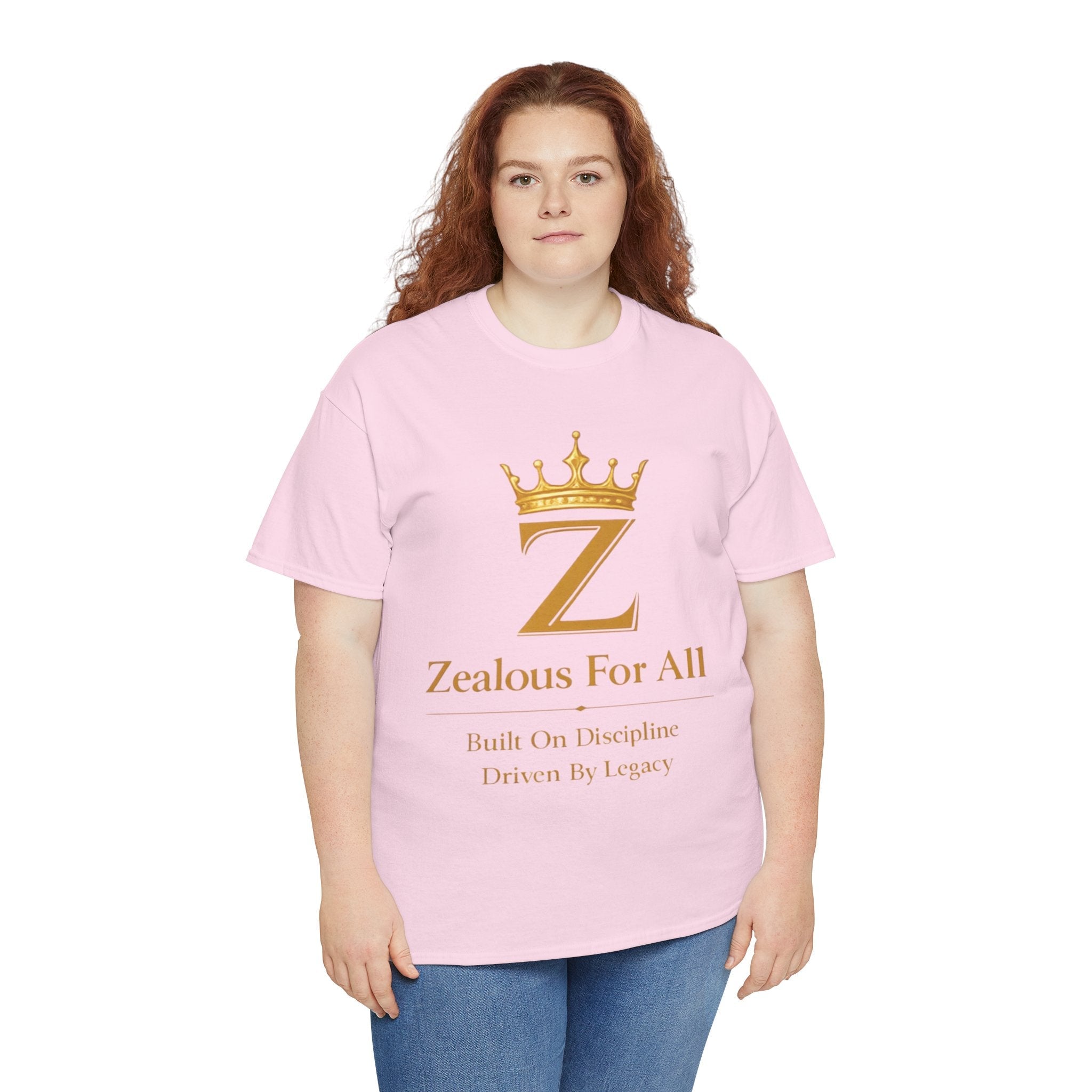 Unisex Zealous For All T-Shirt (Gold Logo) Printify