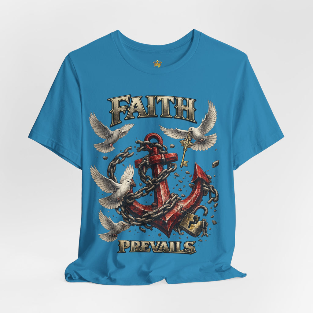 Faith Prevails T‑Shirt (Red Anchor) Printify