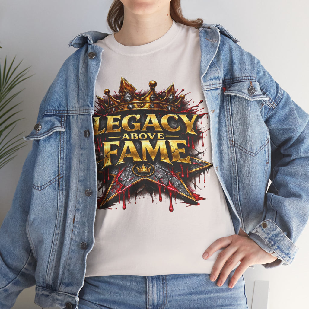 Adult Legacy Above Fame Graphic T-Shirt (Red Drip) - Zealous For All
