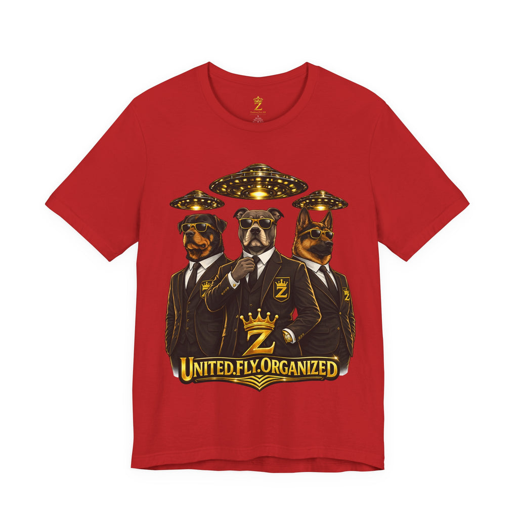 COMING SOON... United. Fly. Organized. Graphic Tee (Gold) Printify