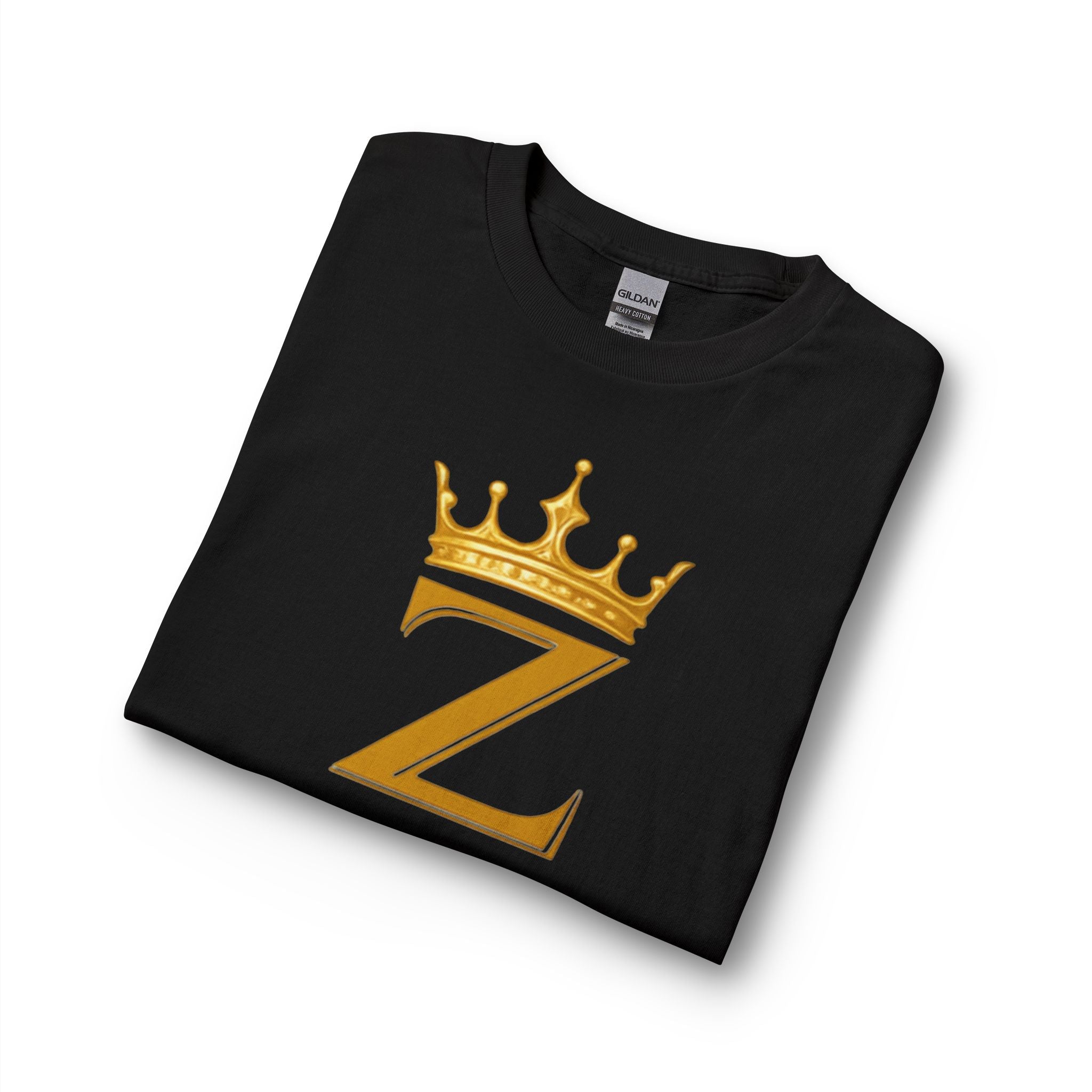 Long Sleeve Shirt — "Zealous For All" Gold Crown Logo, Motivational Athletic Streetwear Printify