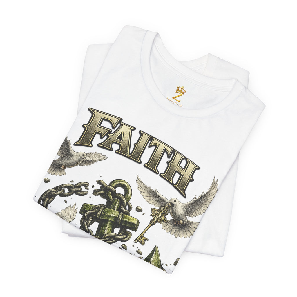 Faith Prevails T‑Shirt (Green Anchor) Printify