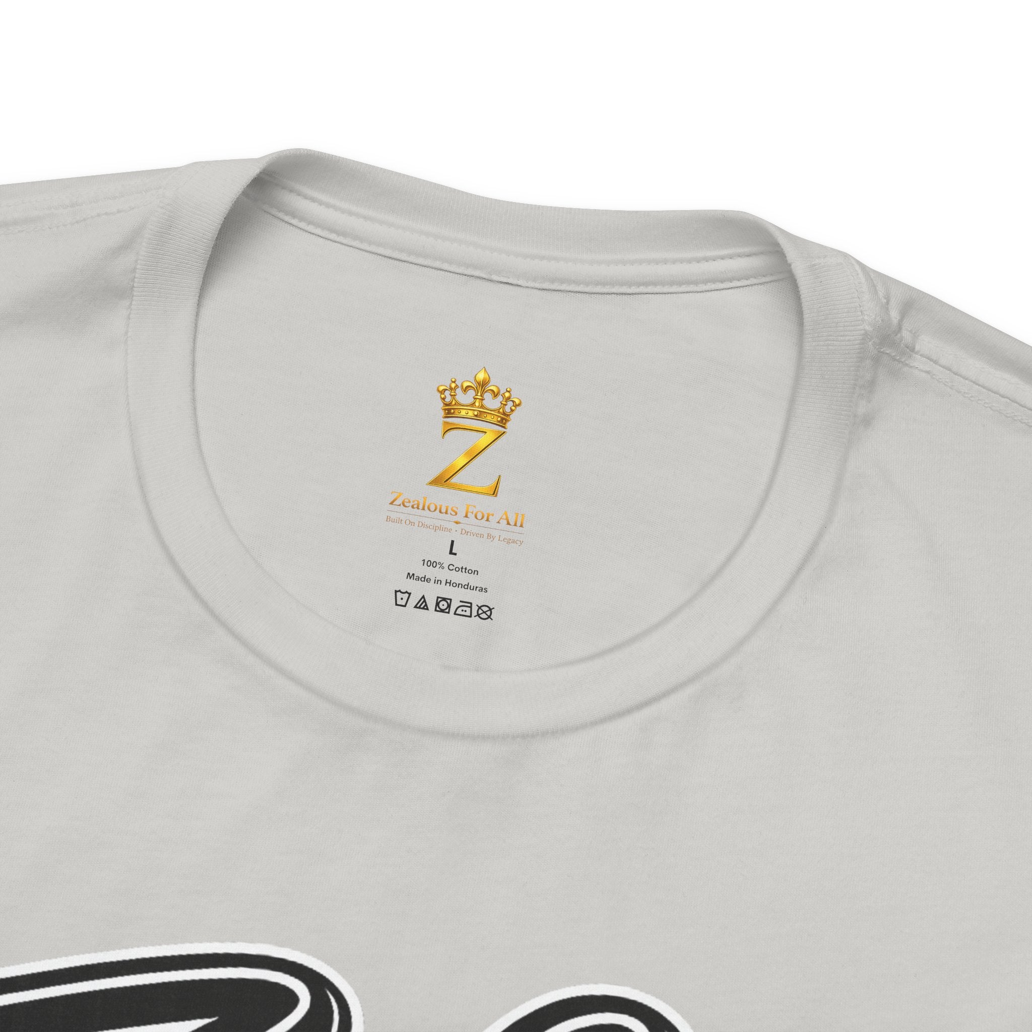 Zealous For All Graphic T-Shirt (Black Logo) Printify