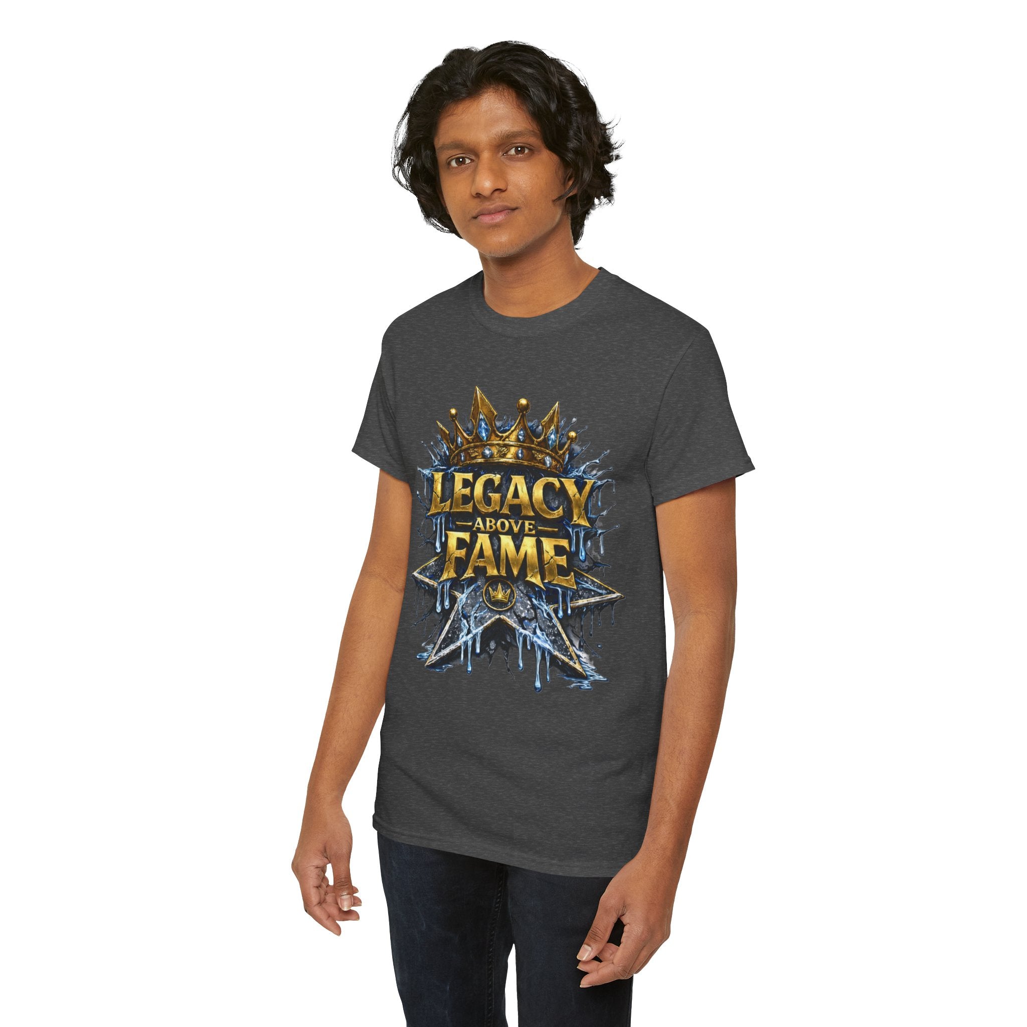 Adult Legacy Above Fame Graphic T-Shirt (Icy Blue Drip) - Zealous For All