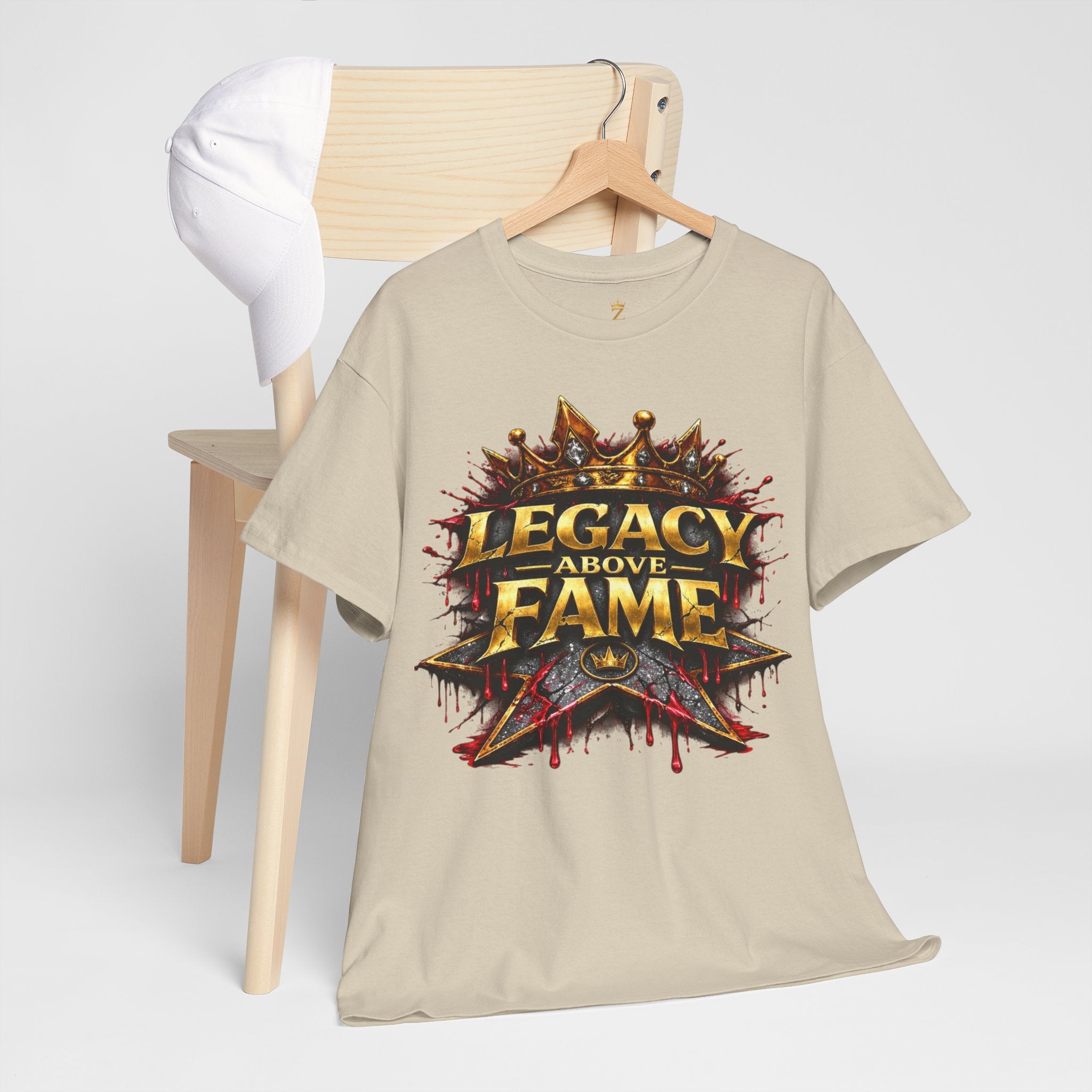 Adult Legacy Above Fame Graphic T-Shirt (Red Drip) - Zealous For All