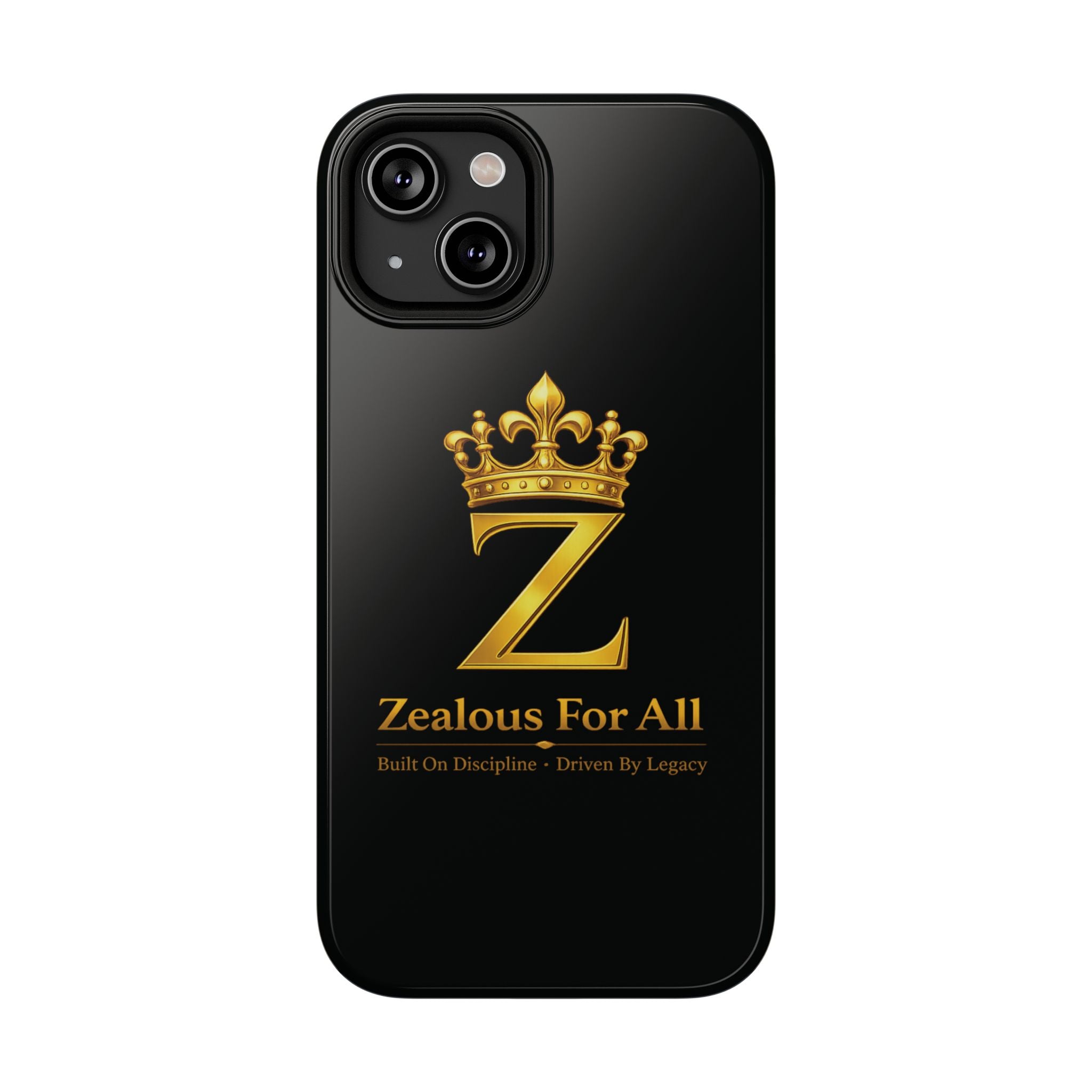 ZFA Phone Case  — "Zealous For All" Gold Crown Impact-Resistant Case Printify