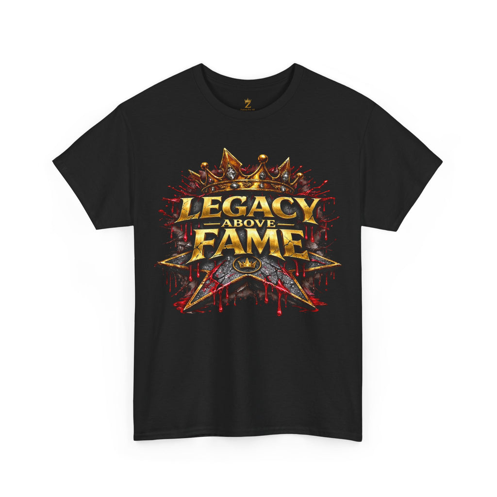 Adult Legacy Above Fame Graphic T-Shirt (Red Drip) - Zealous For All