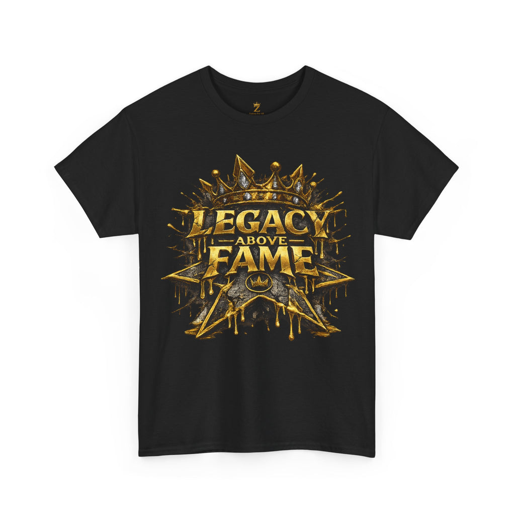 Adult Legacy Above Fame Graphic T-Shirt (Gold Drip) - Zealous For All