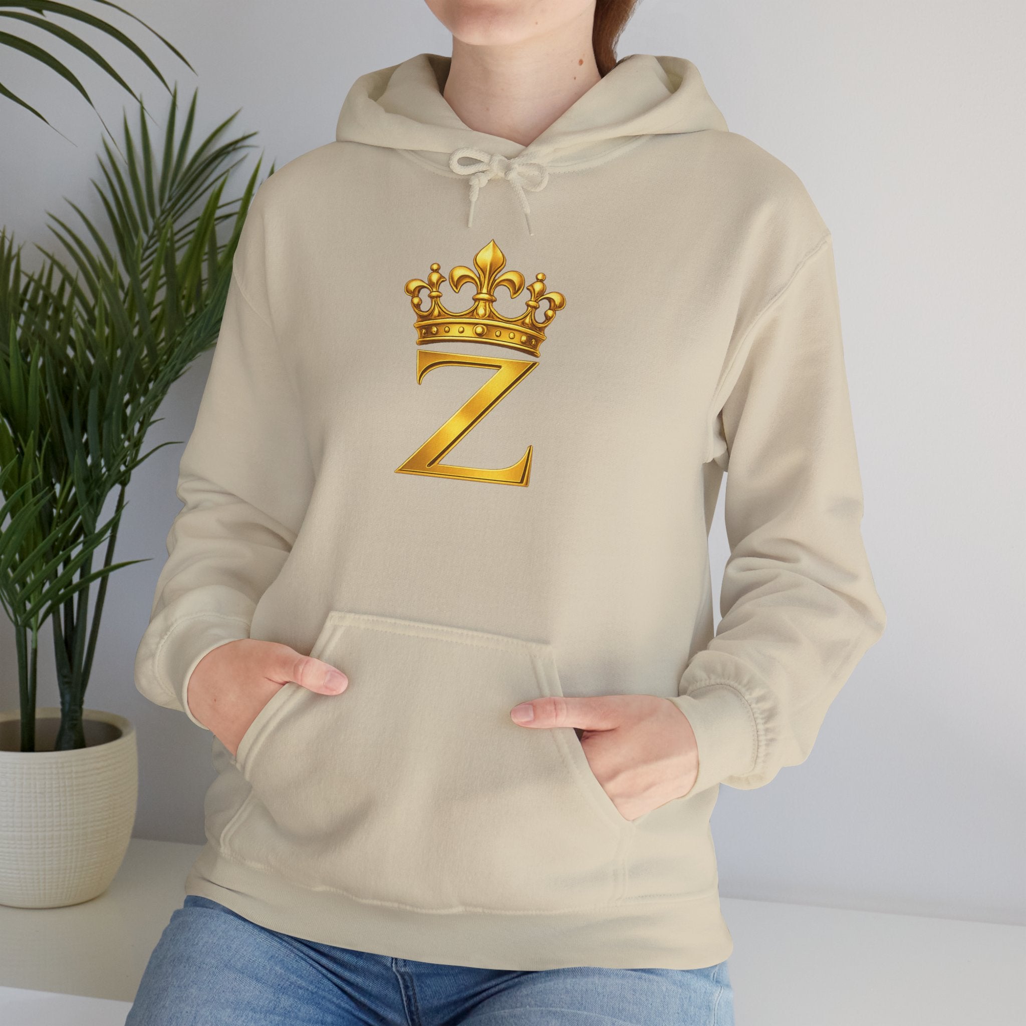 Zealous For All Hoodie — Gold Logo Printify