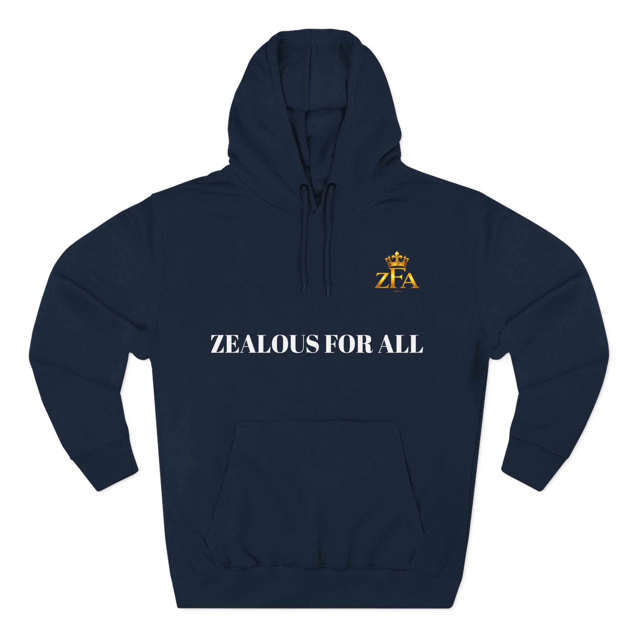 ZFA Premium Hoodie (White Words) Printify