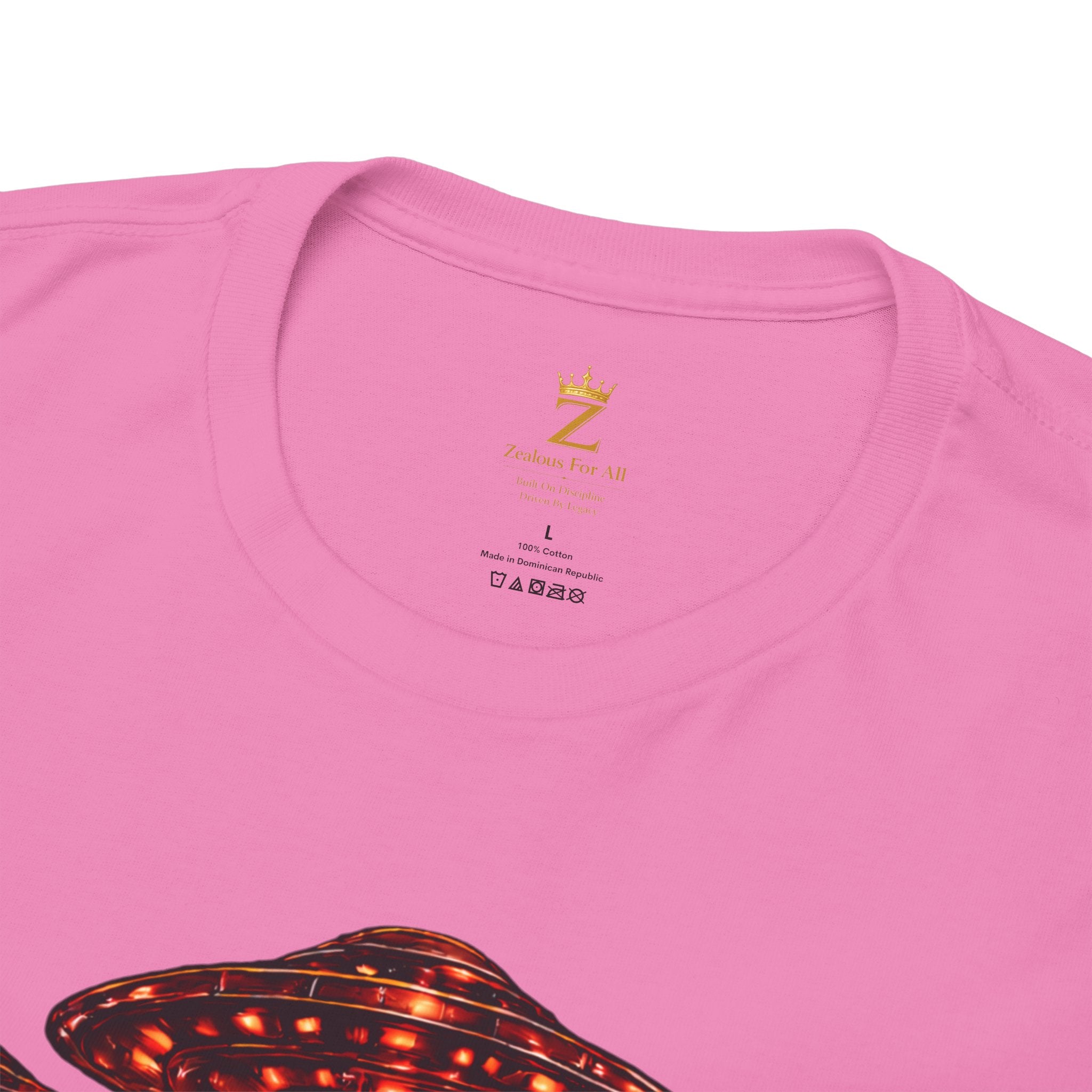 Adult "United. Fly. Organized." Graphic Tee (Red) Printify