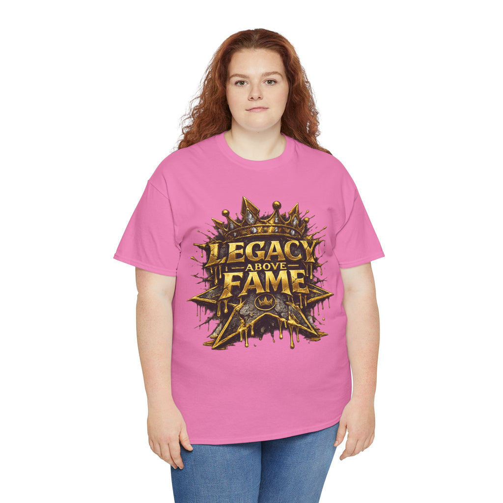 Adult Legacy Above Fame Graphic T-Shirt (Gold Drip) - Zealous For All