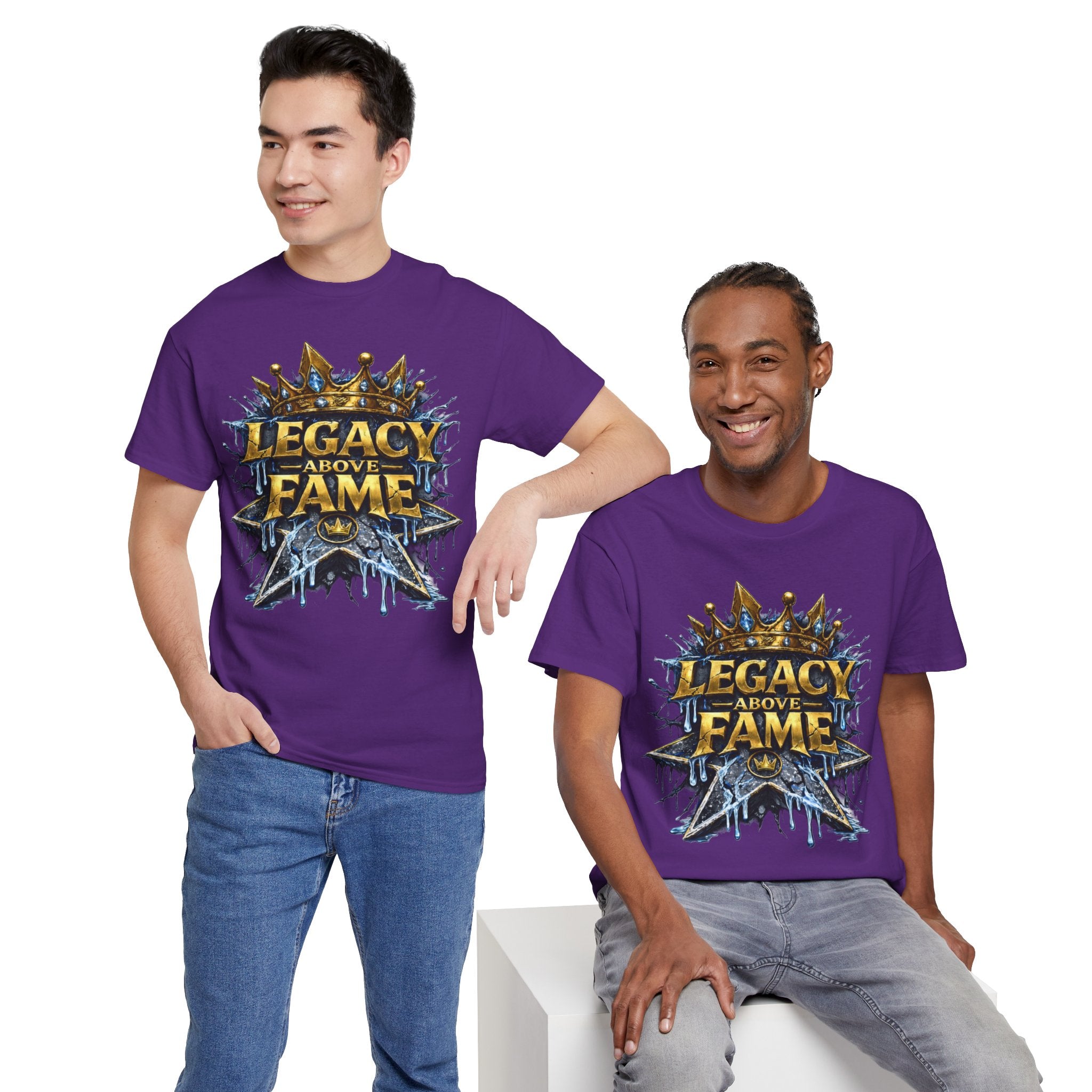 Adult Legacy Above Fame Graphic T-Shirt (Icy Blue Drip) - Zealous For All