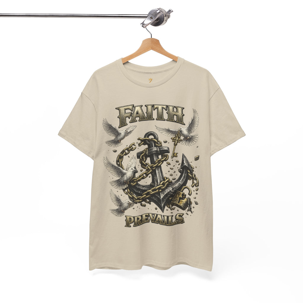 Adult Faith Prevails T‑Shirt (Black Anchor) Printify
