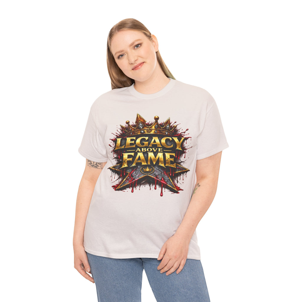 Adult Legacy Above Fame Graphic T-Shirt (Red Drip) - Zealous For All