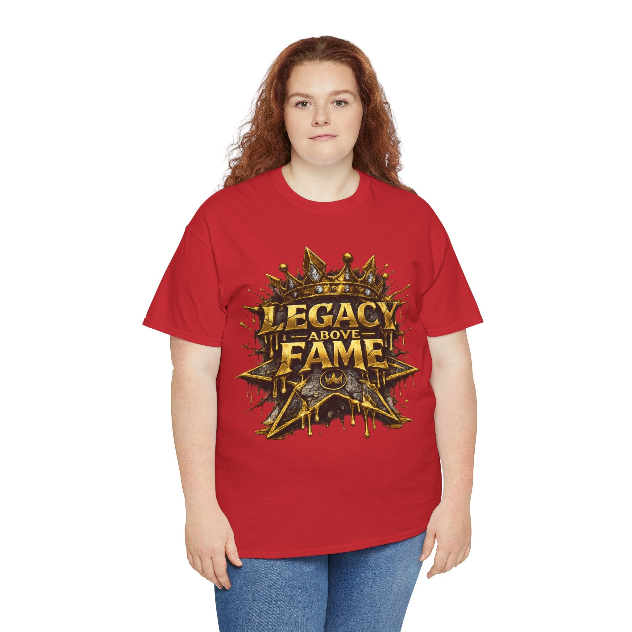 Adult Legacy Above Fame Graphic T-Shirt (Gold Drip) - Zealous For All